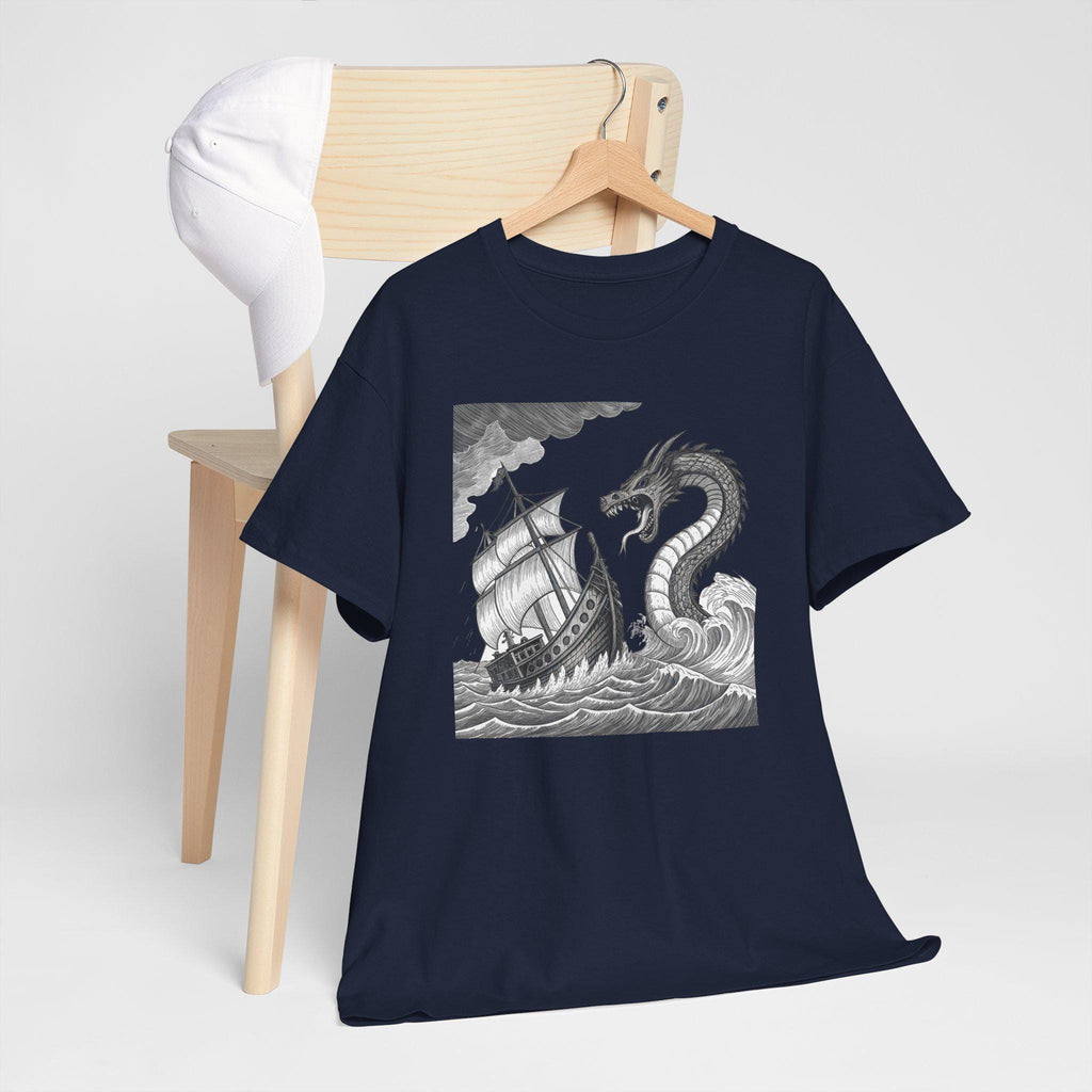 Sea Serpent Graphic Tee: Mythical Ocean Adventure Shirt