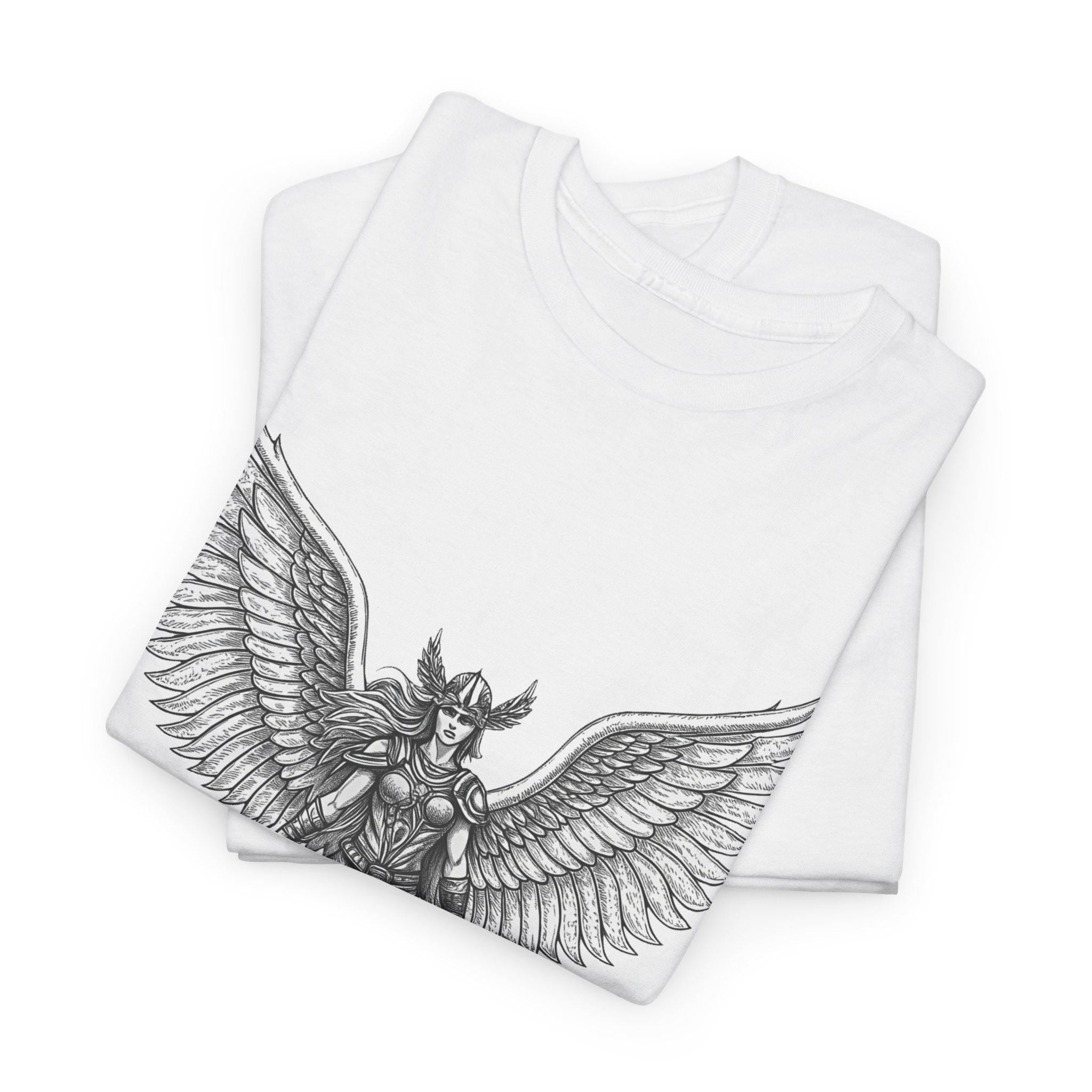 Valkyrie Graphic Tee: Norse Mythology Viking Warrior Shirt