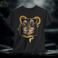Yggdrasil Christmas Tree with World Serpent T-Shirt | Fantasy Norse Graphic Tee