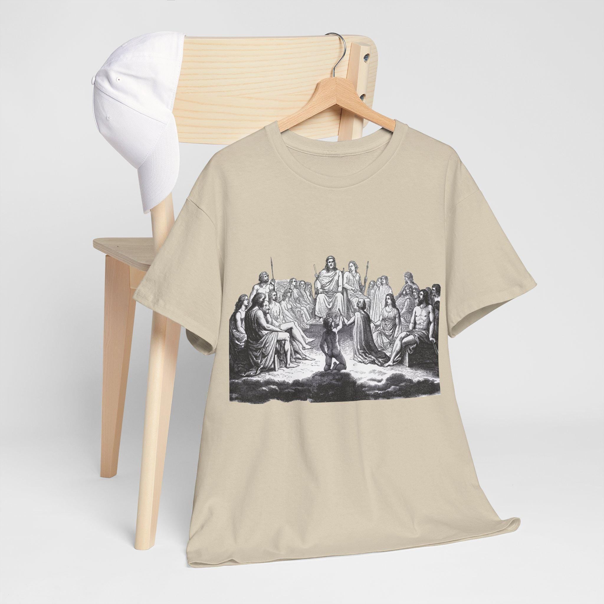 Greek Gods Graphic Tee: Hand-Drawn Mythology Unisex T-Shirt