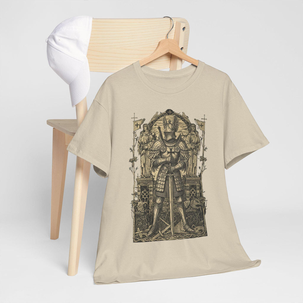 Castlecore Knight graphic tee | Medieval Armor Illustration