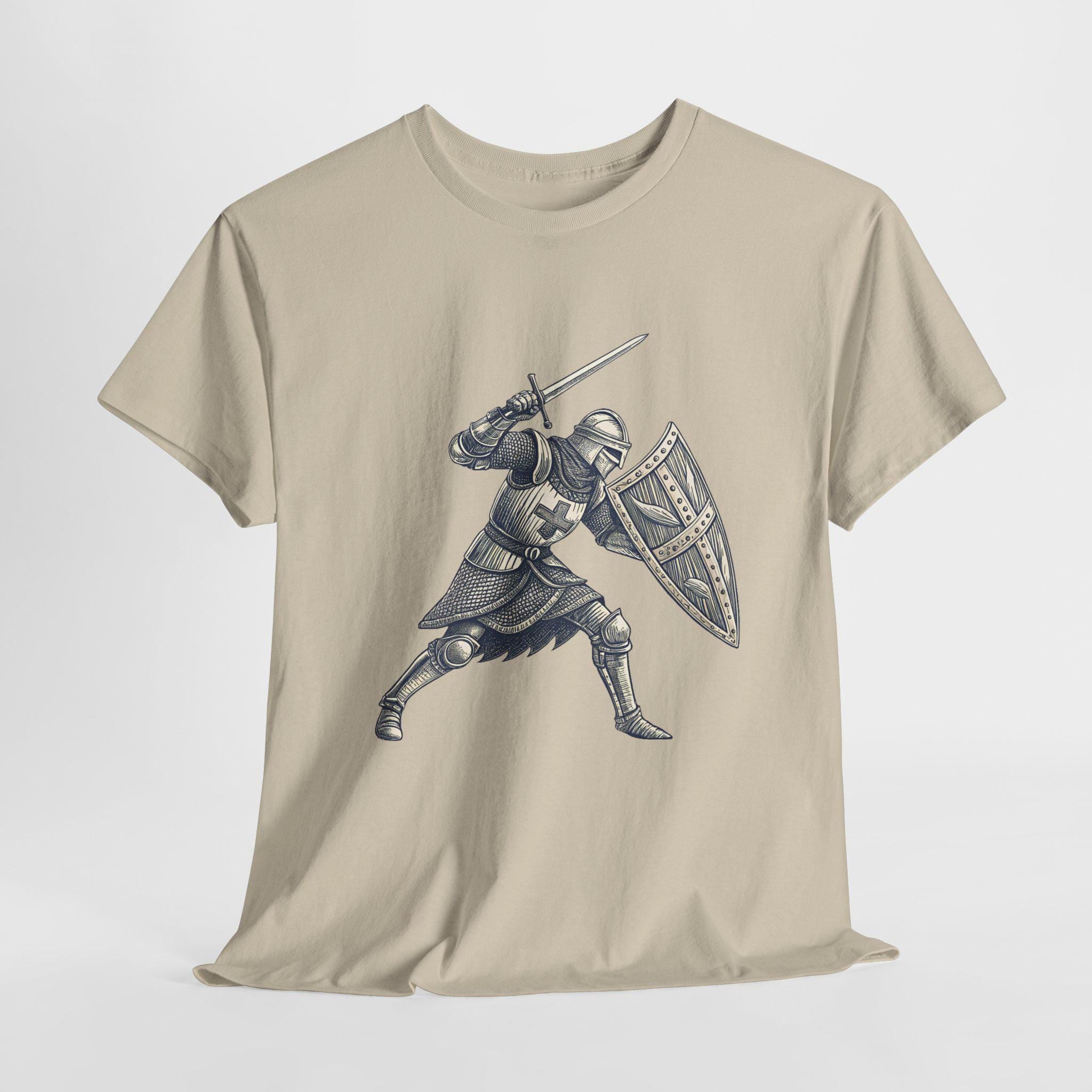 Royal Knight Graphic Tee: Medieval Armor, Renaissance Costume