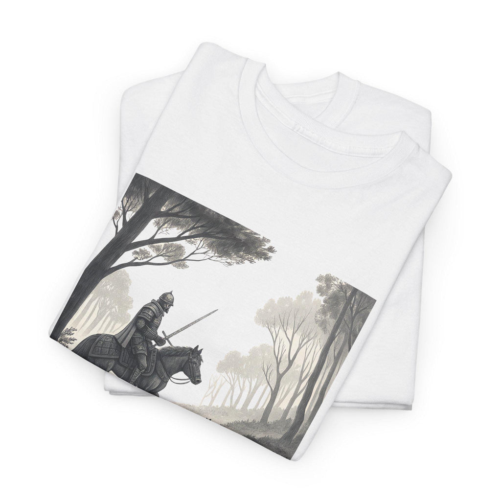 Medieval Knight Graphic Tee: Renaissance Warrior Cotton T-Shirt