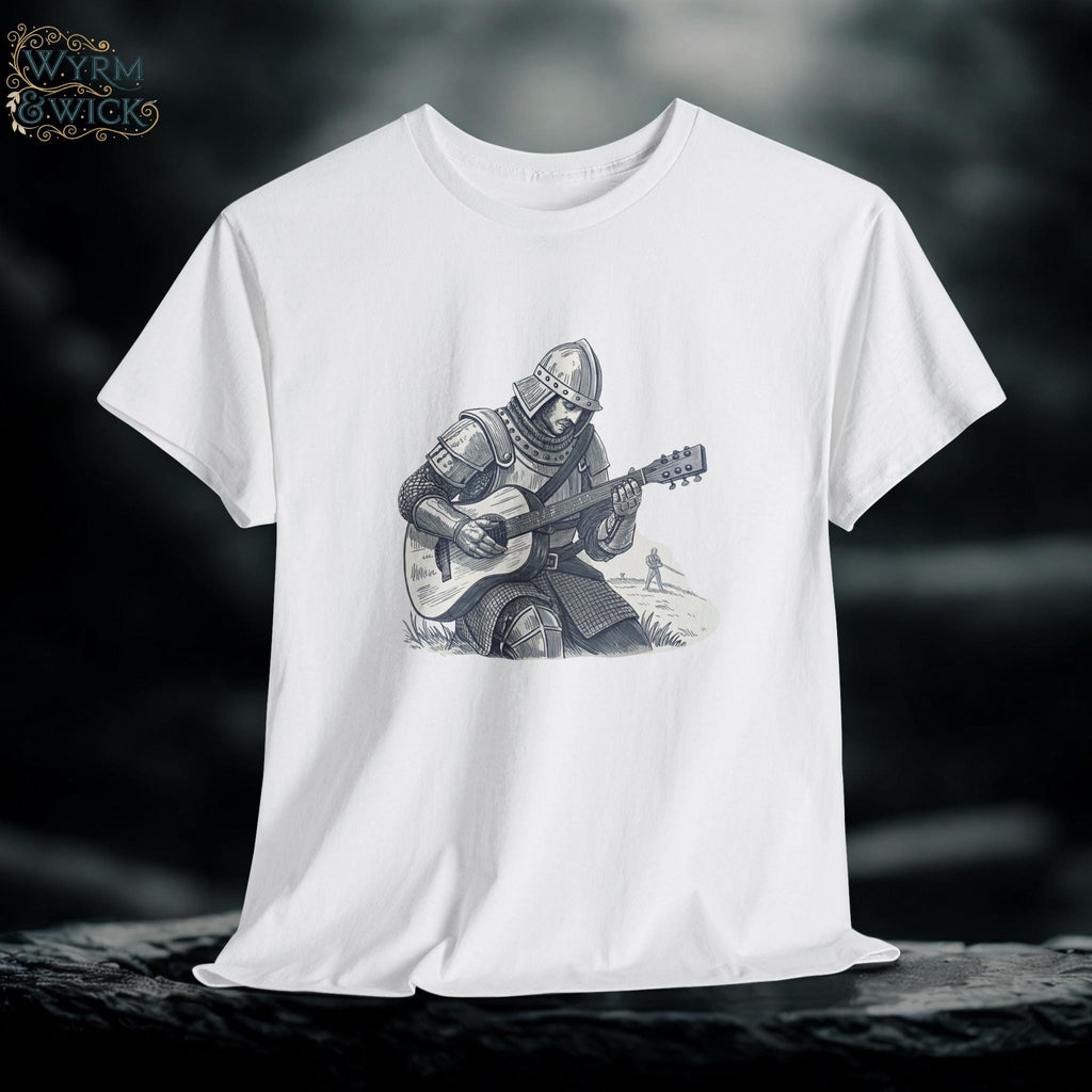 Musical Knight T-Shirt: Medieval Music Lover Gift