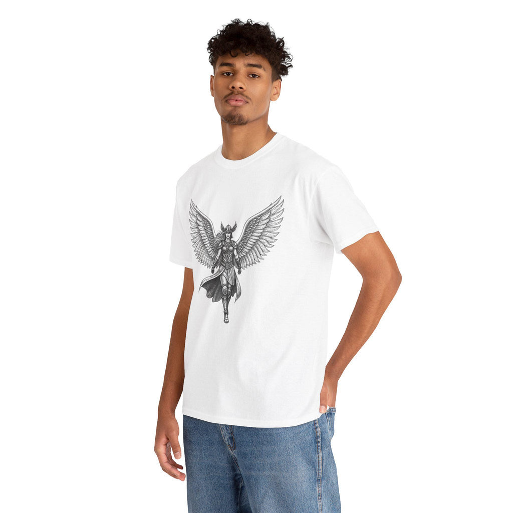 Valkyrie Graphic Tee: Norse Mythology Viking Warrior Shirt