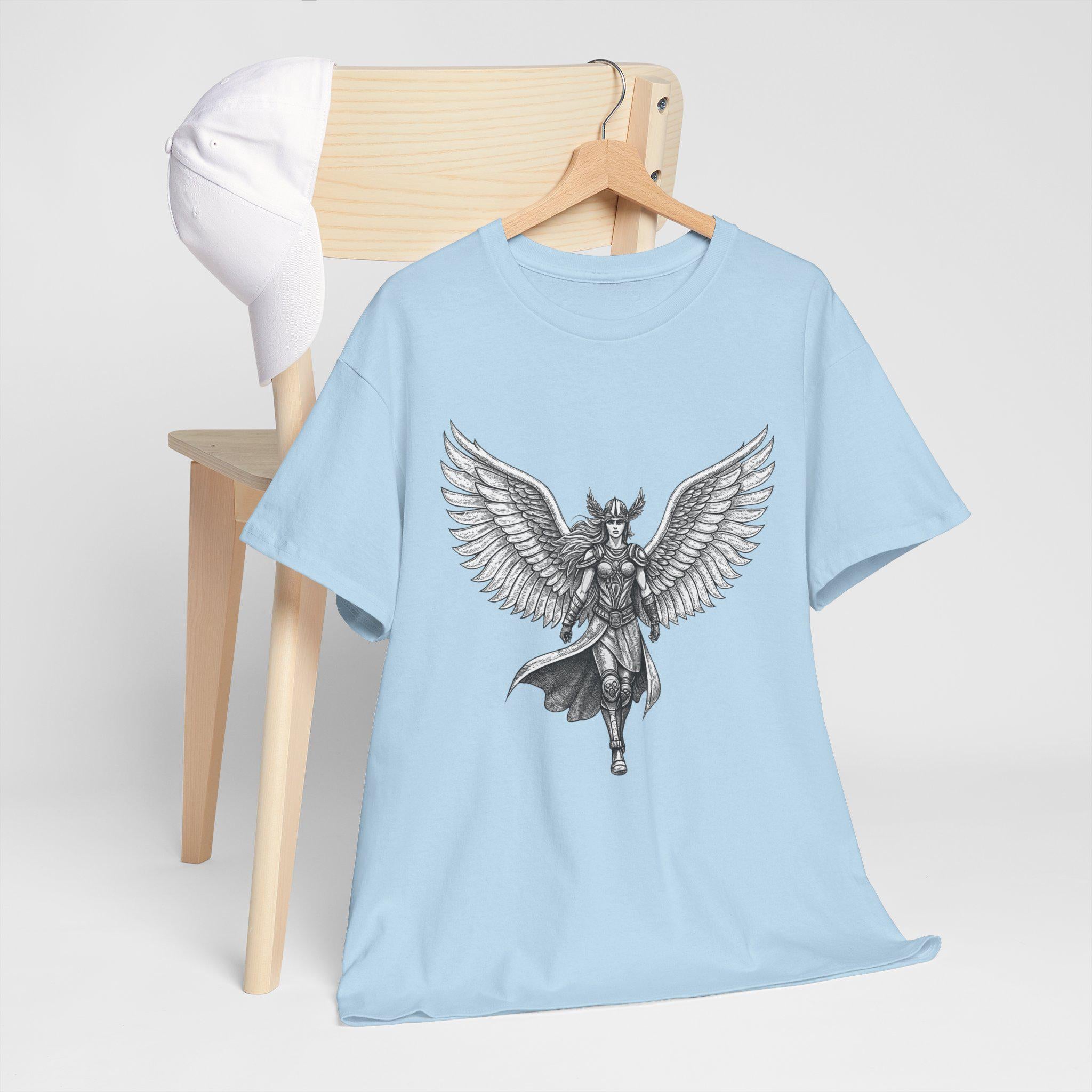 Valkyrie Graphic Tee: Norse Mythology Viking Warrior Shirt