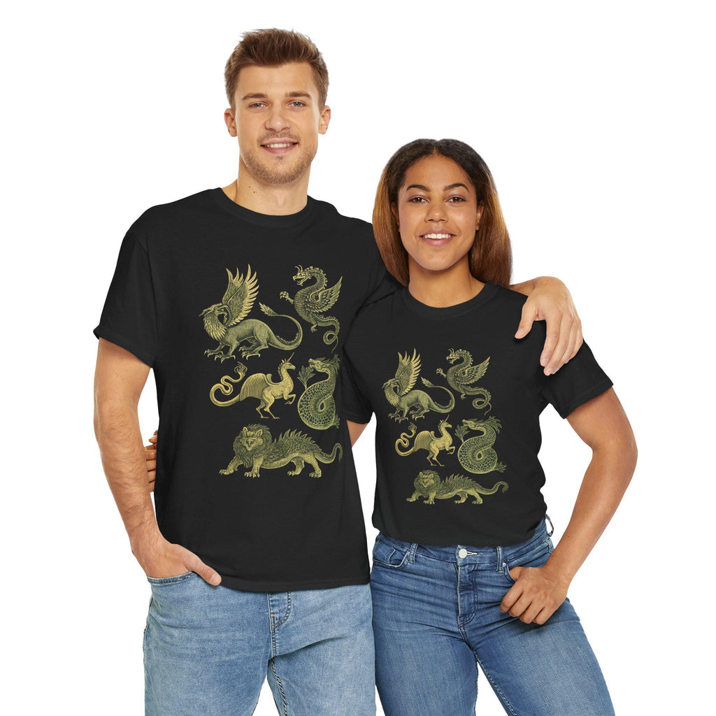 Fantasy Castlecore T-Shirt: Medieval Mythical Creatures Graphic Tee