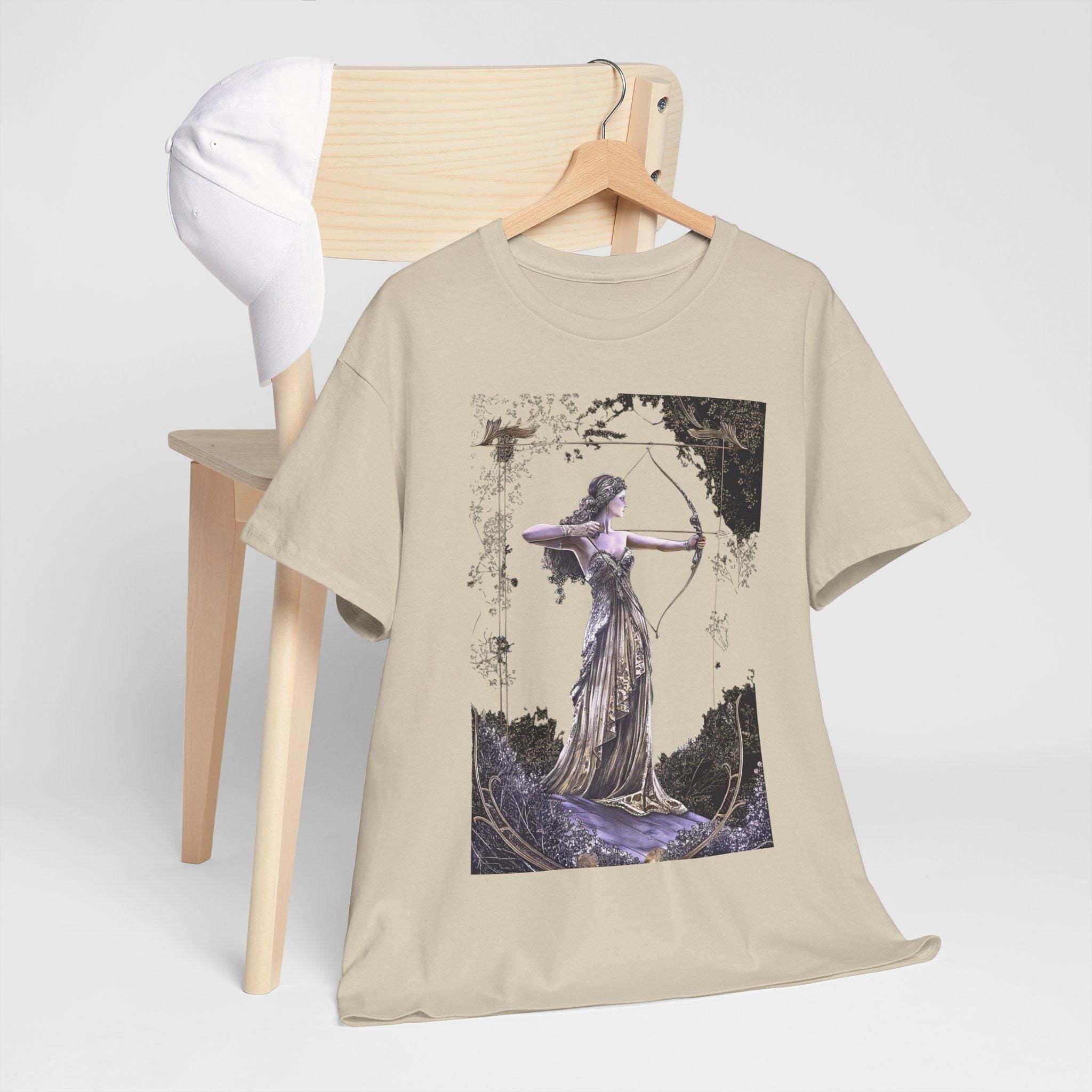 Artemis Goddess Graphic Tee: Greek Mythology Shirt, Hunting Lover Gift