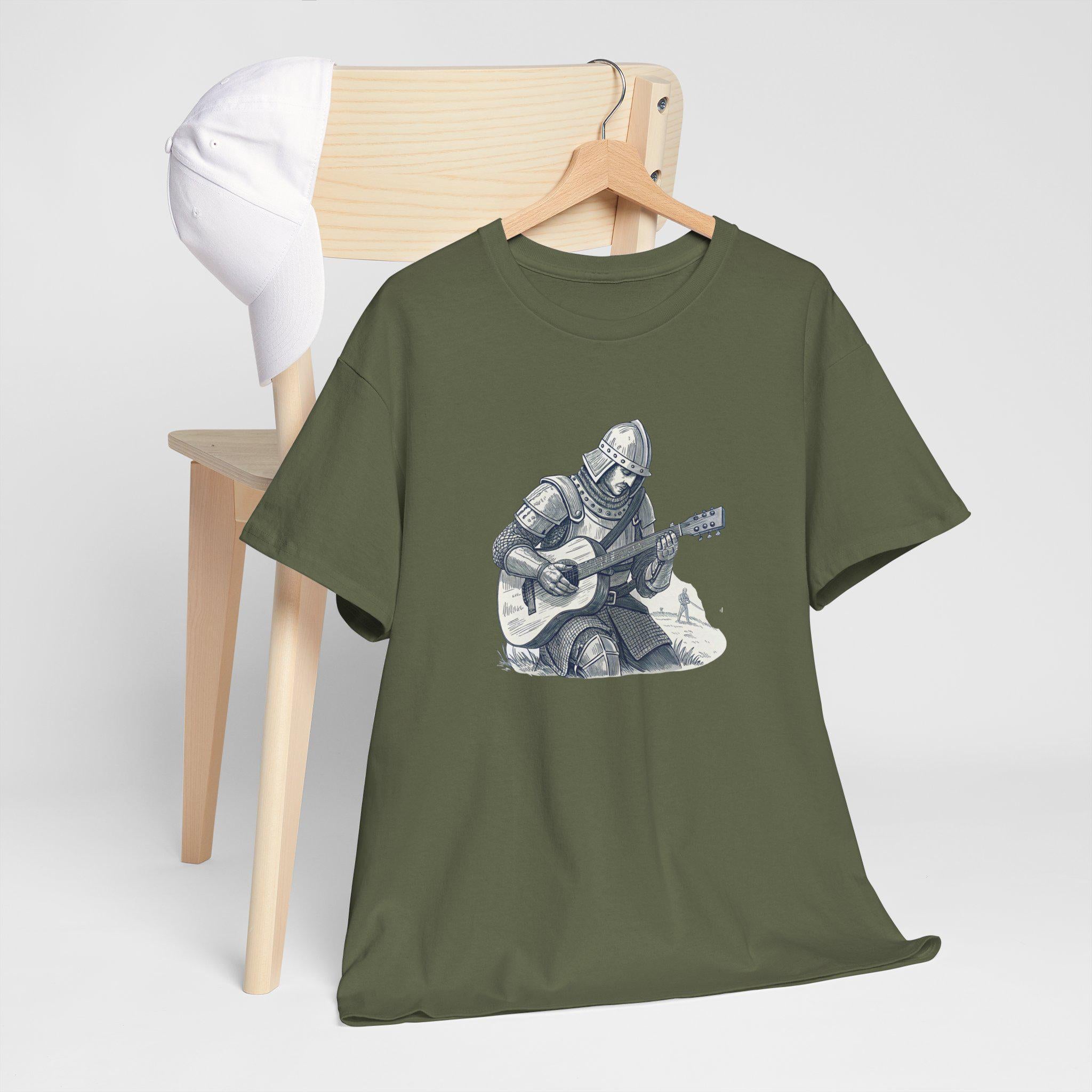 Musical Knight T-Shirt: Medieval Music Lover Gift