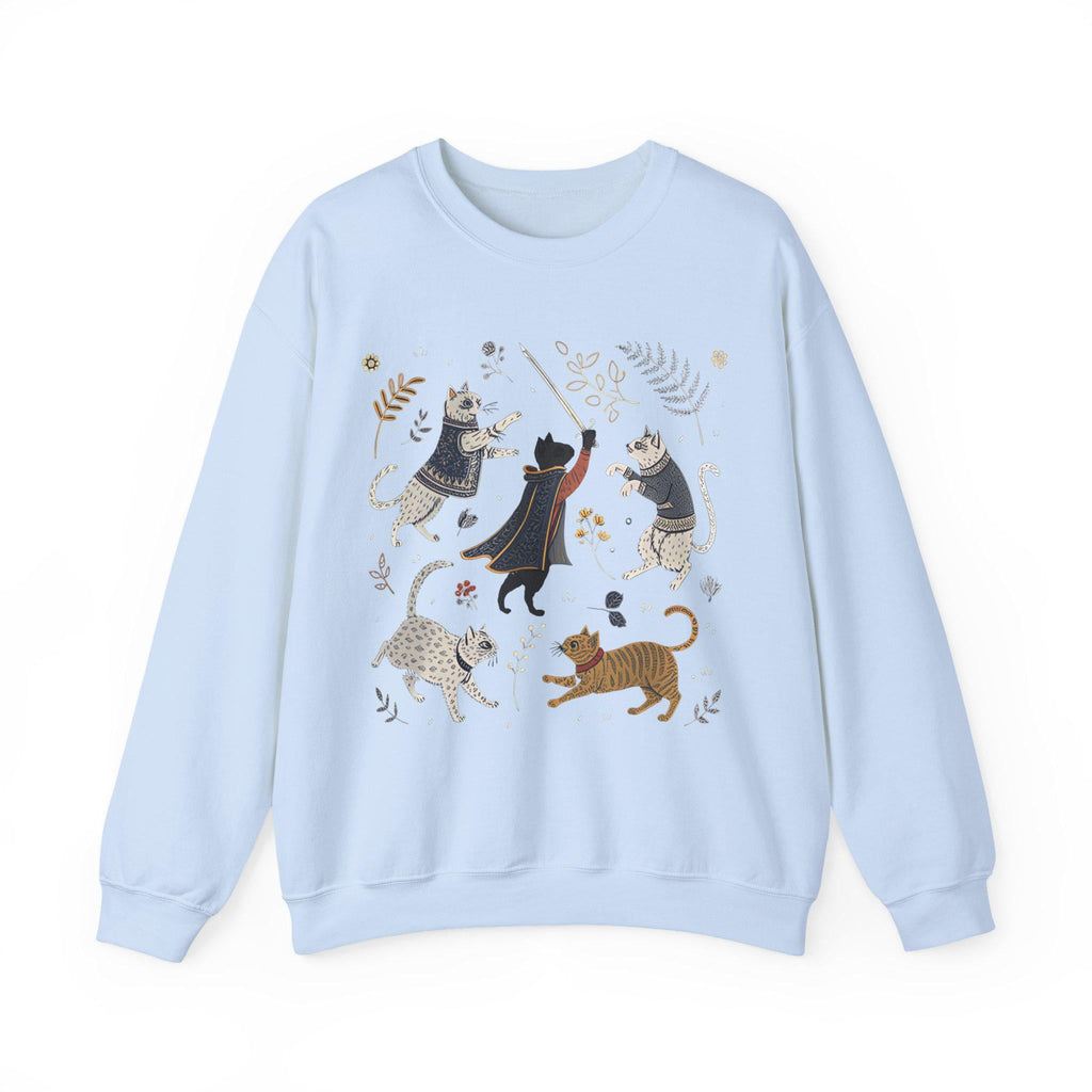 Castlecore Cats Crewneck Sweatshirt | Medieval Graphic