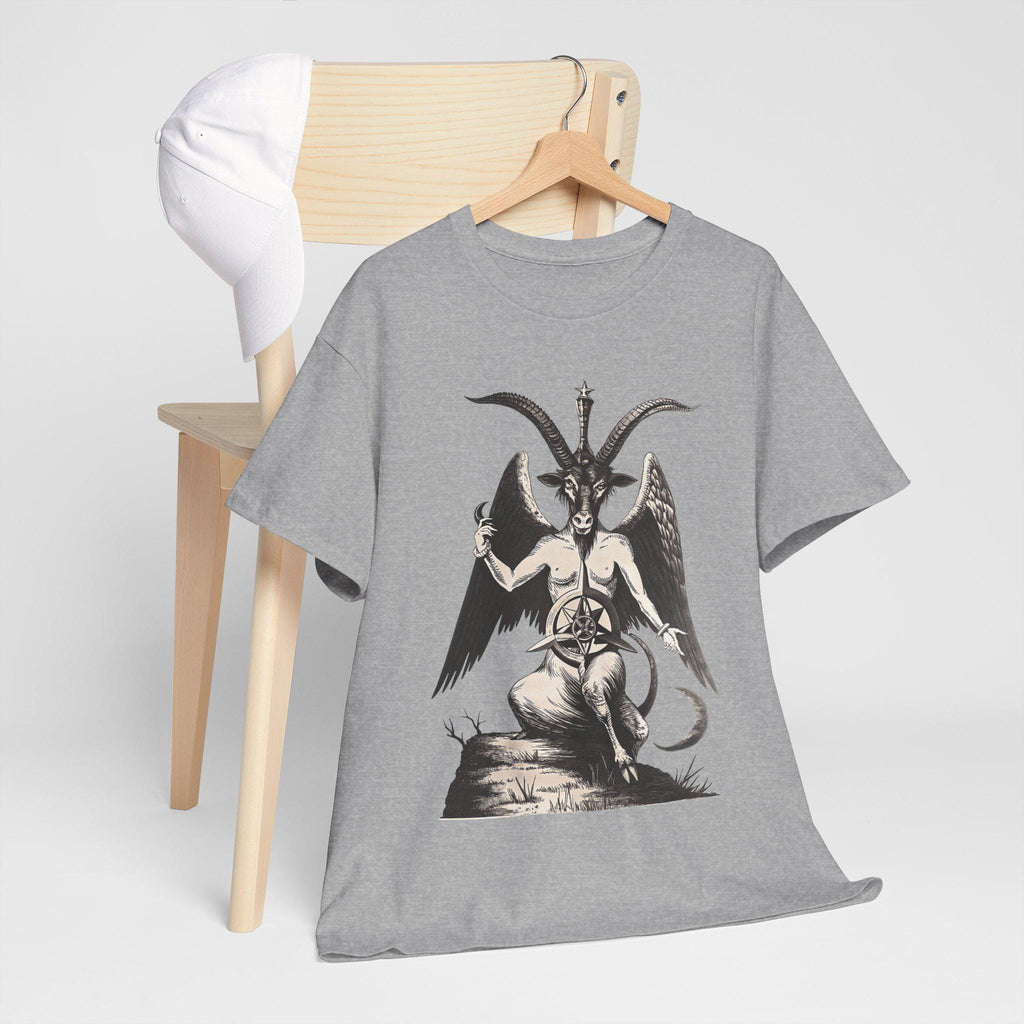 Baphomet Graphic Tee: Gothic Dark Fantasy Unisex Shirt