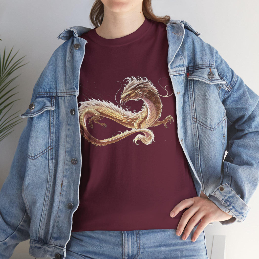 Celestial Dragon Graphic Tee, Mythical Fantasy Unisex Shirt