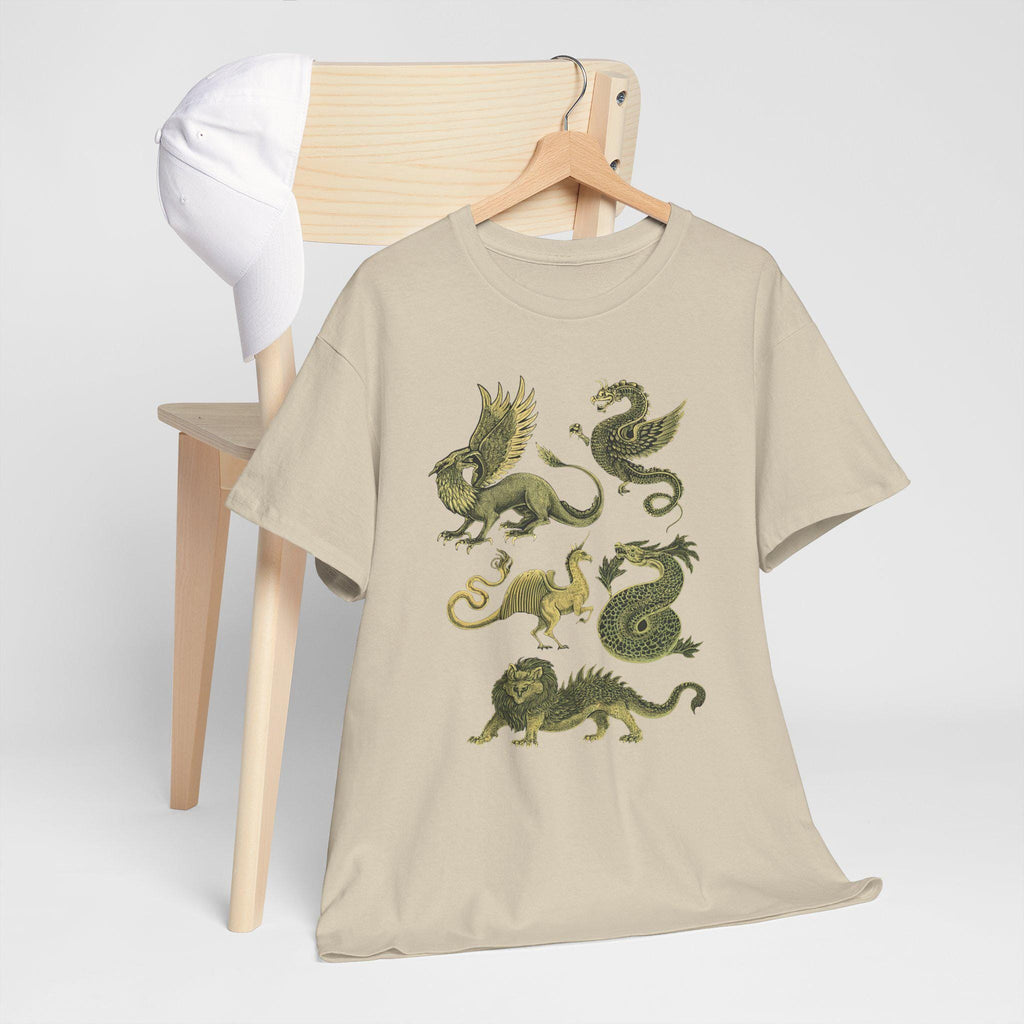 Fantasy Castlecore T-Shirt: Medieval Mythical Creatures Graphic Tee