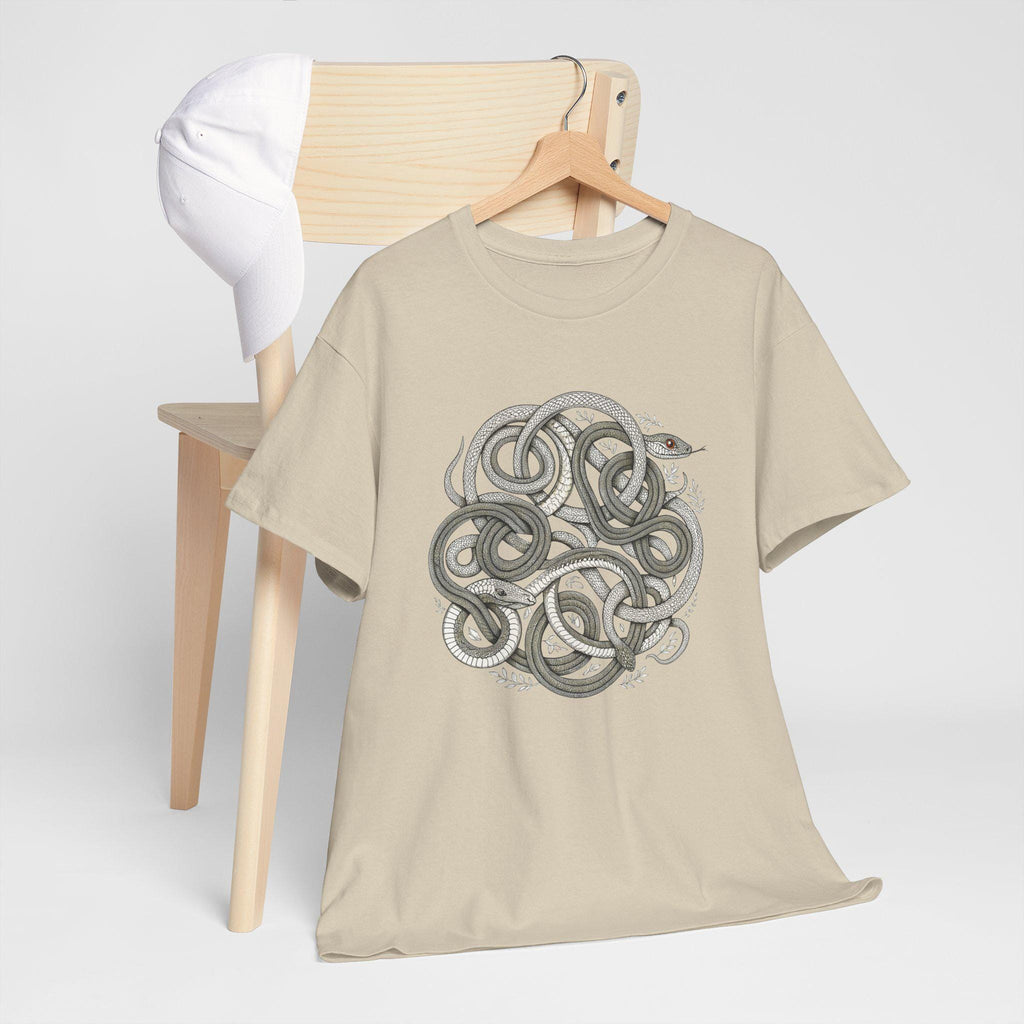 Fantasy Snakes Graphic Tee: Mystical Serpent Unisex Shirt