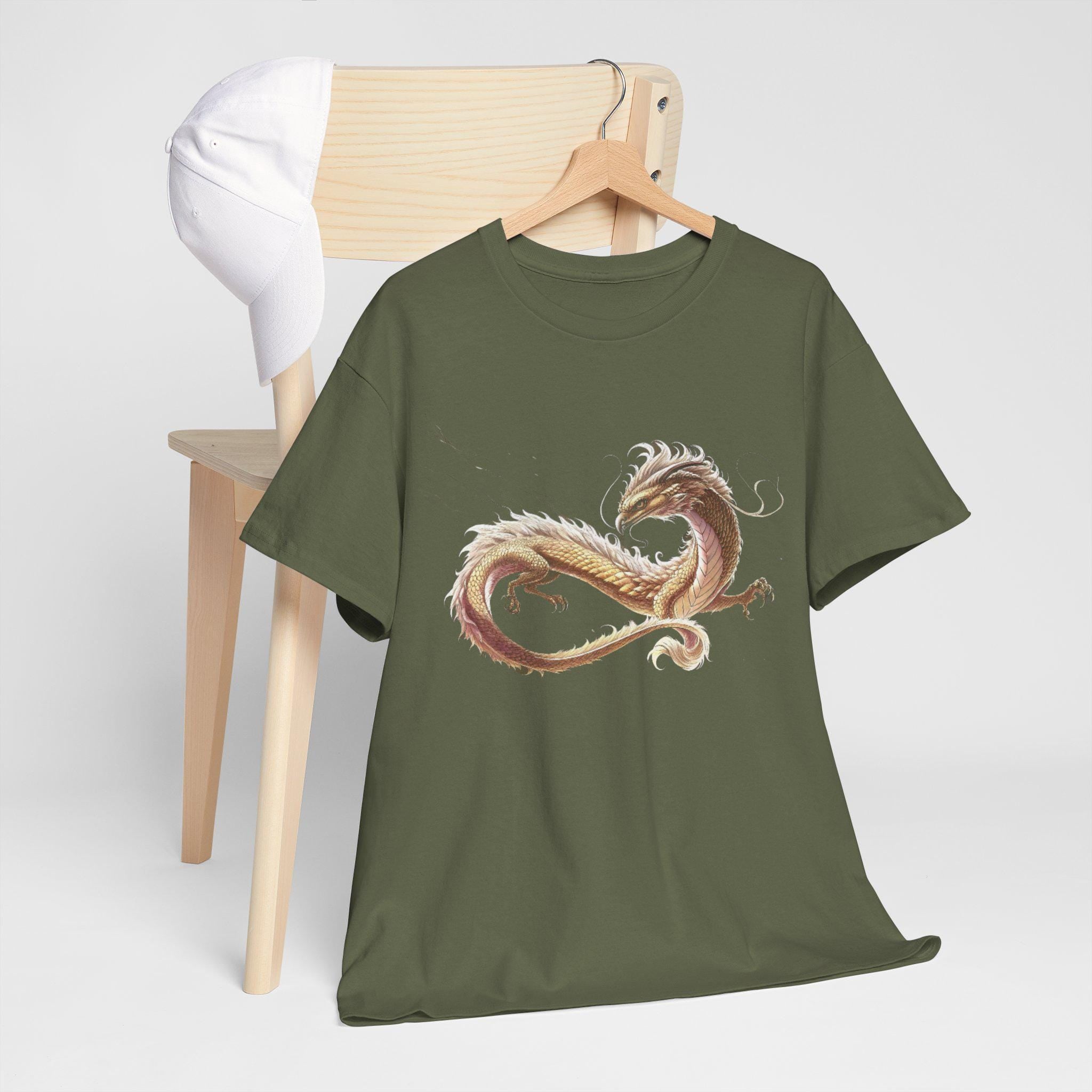 Celestial Dragon Graphic Tee, Mythical Fantasy Unisex Shirt