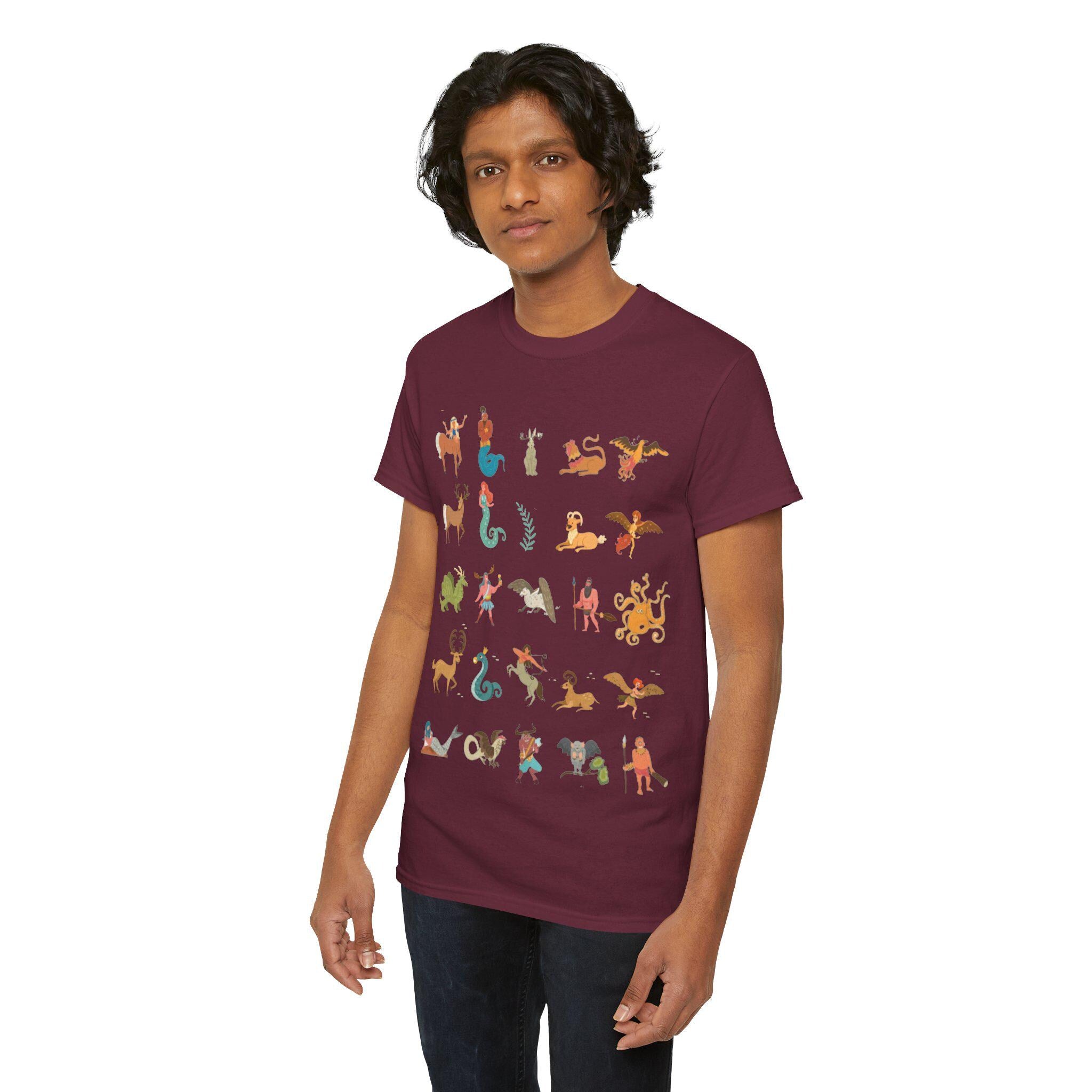 Mythical Creatures T-Shirt: Fantasy Castlecore Graphic Tee