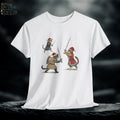 Christmas Medieval Cats Graphic Tee, Holiday Feline Shirt