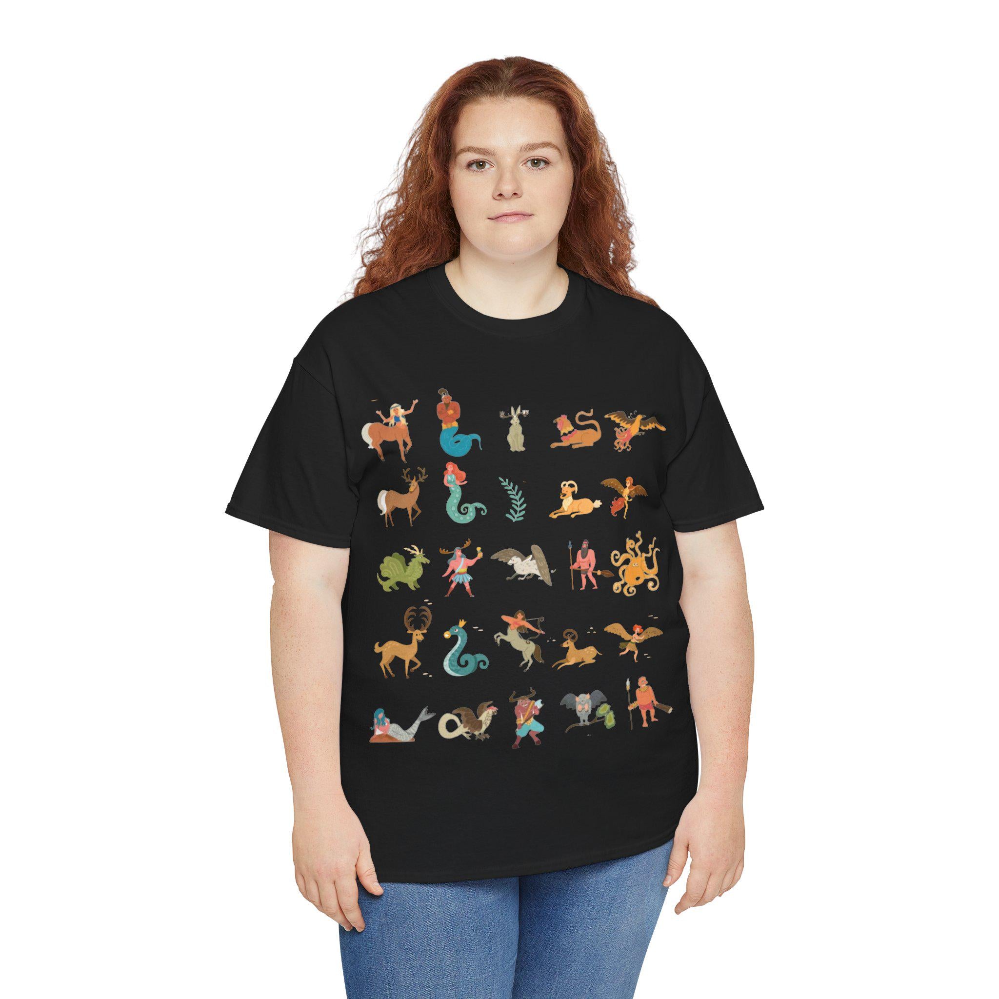 Mythical Creatures T-Shirt: Fantasy Castlecore Graphic Tee