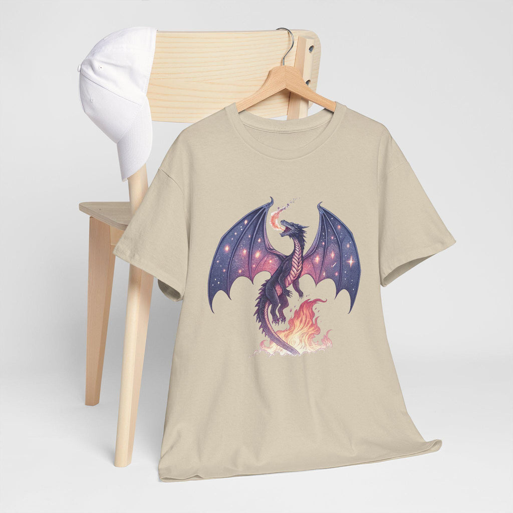 Cosmic Dragon Graphic Tee: Medieval Castlecore Fantasy Shirt