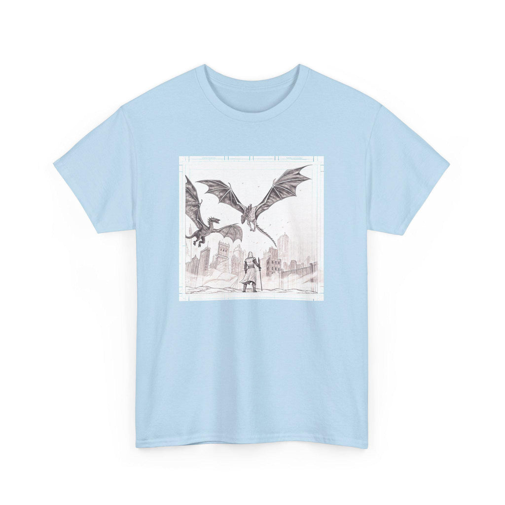 Game of Thrones Graphic Tee: King's Landing Fire Dragon Shirt
