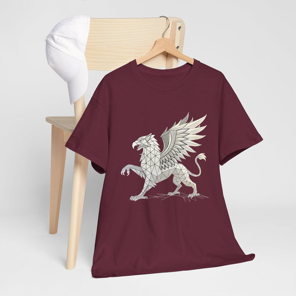 Griffin Graphic Tee: Medieval Fantasy Cotton Shirt