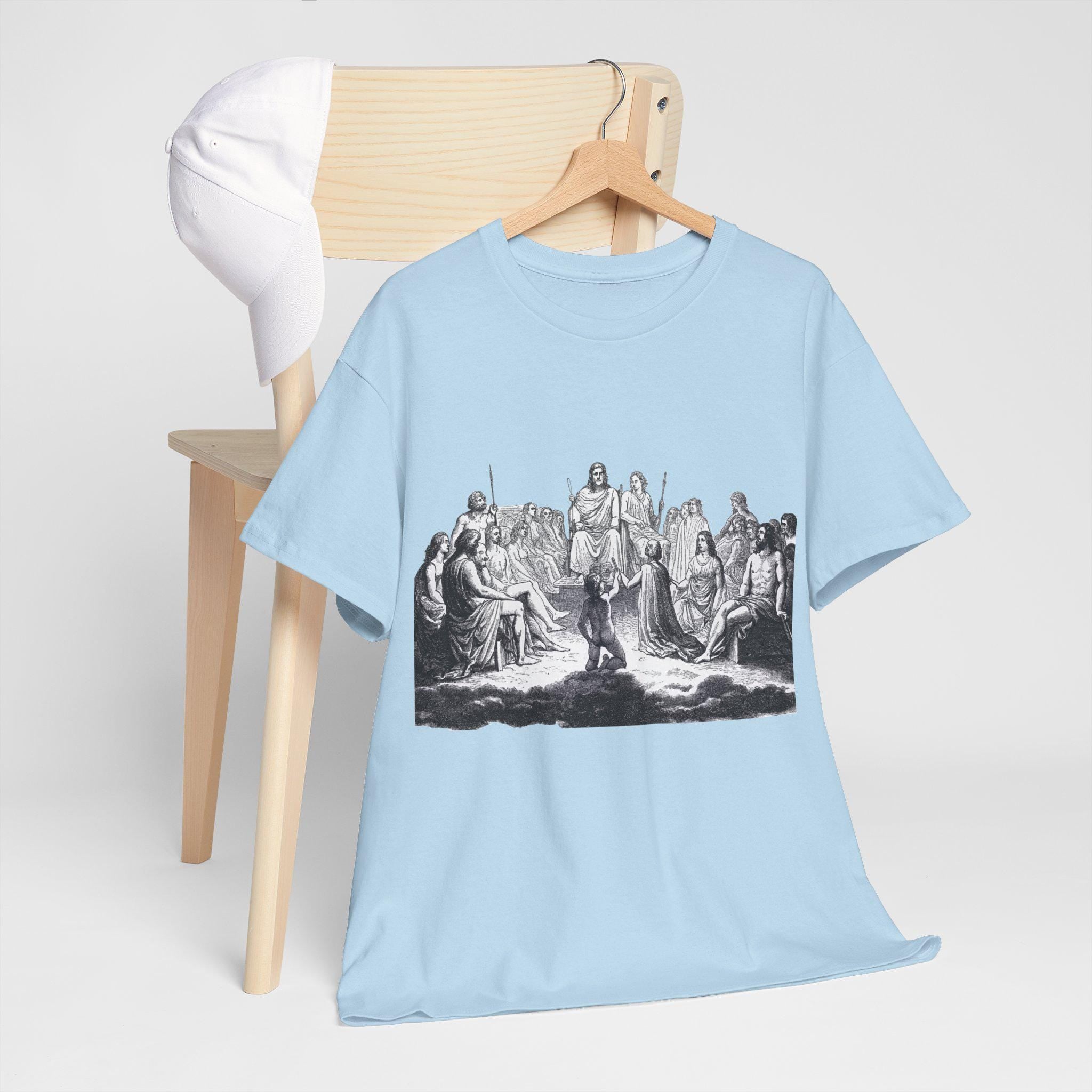 Greek Gods Graphic Tee: Hand-Drawn Mythology Unisex T-Shirt