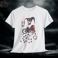 Harlequin Jester Graphic Tee: Vintage Circus Clown Top