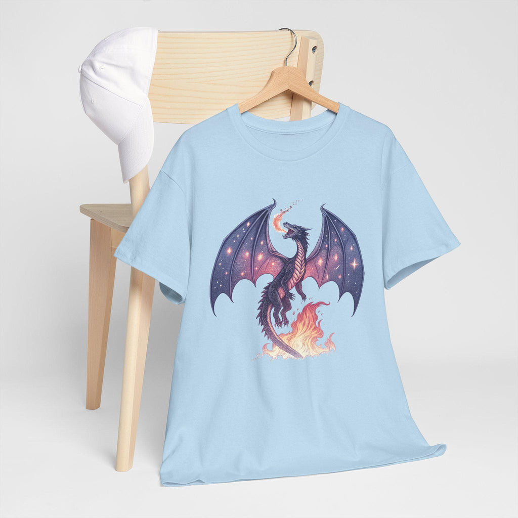 Cosmic Dragon Graphic Tee: Medieval Castlecore Fantasy Shirt