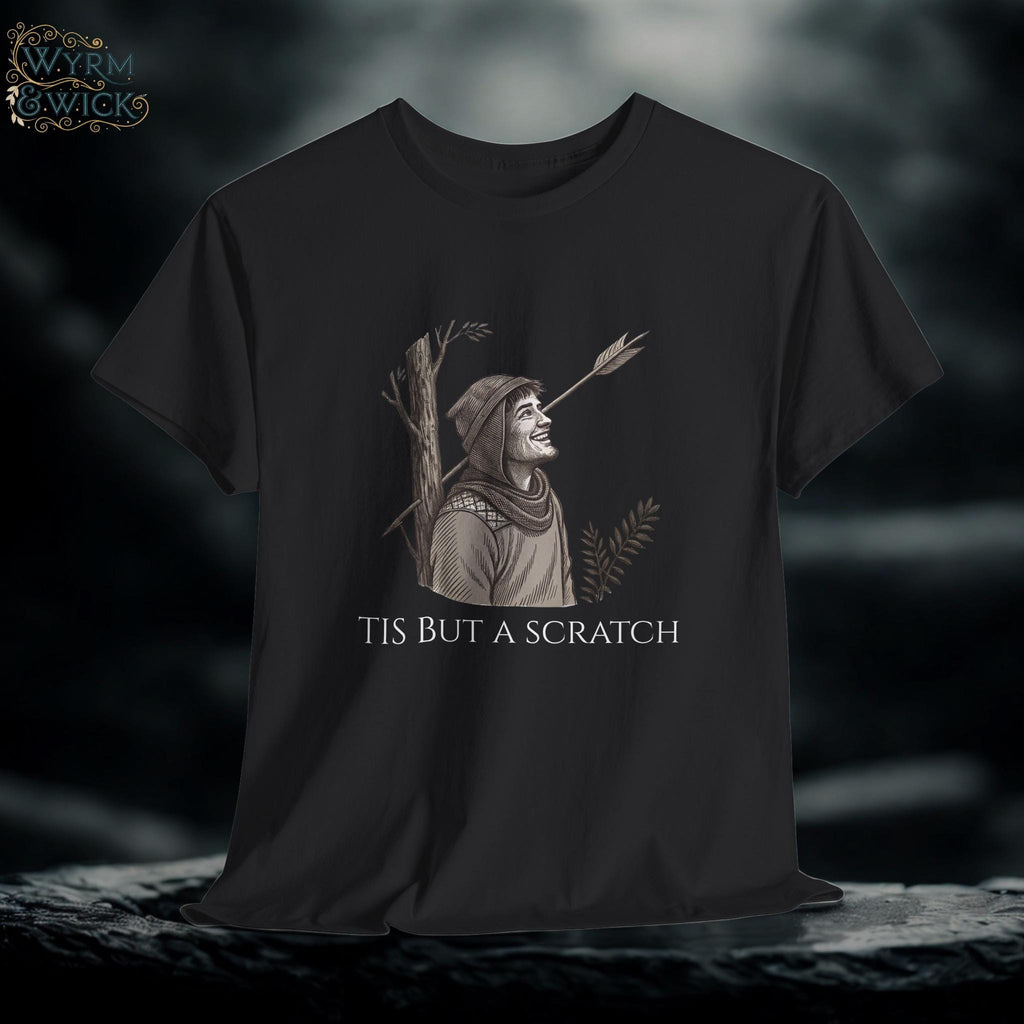 Tis But a Scratch T-Shirt, Funny Medieval Knight, Graphic Tee