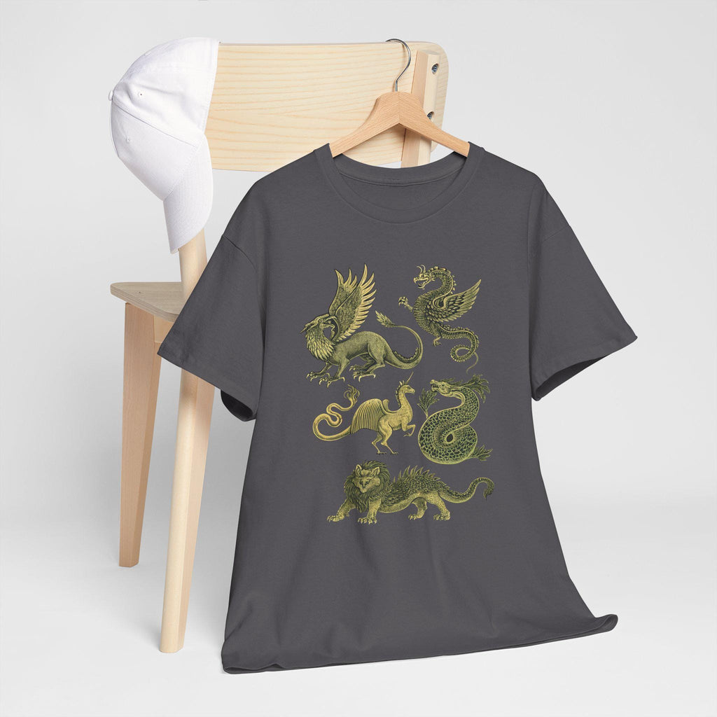 Fantasy Castlecore T-Shirt: Medieval Mythical Creatures Graphic Tee