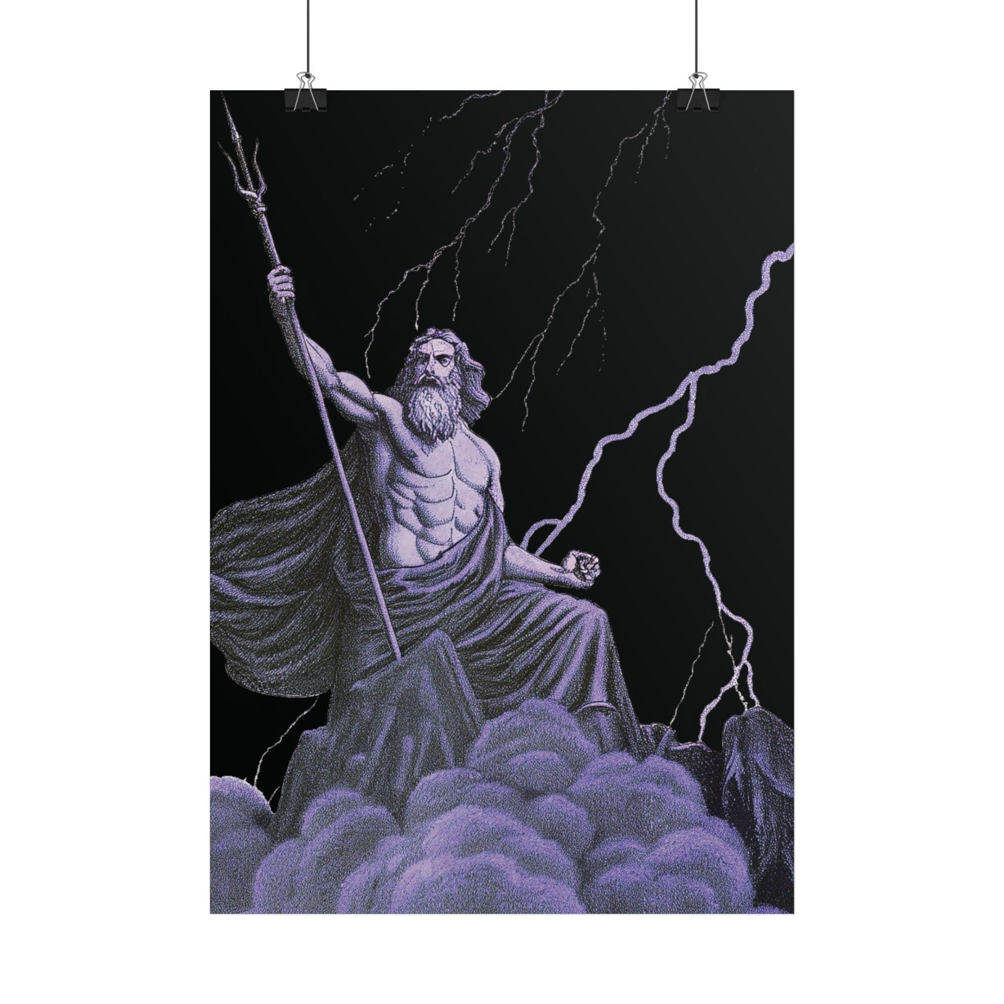 Zeus Greek Mythology Poster: Museum Grade Art Print