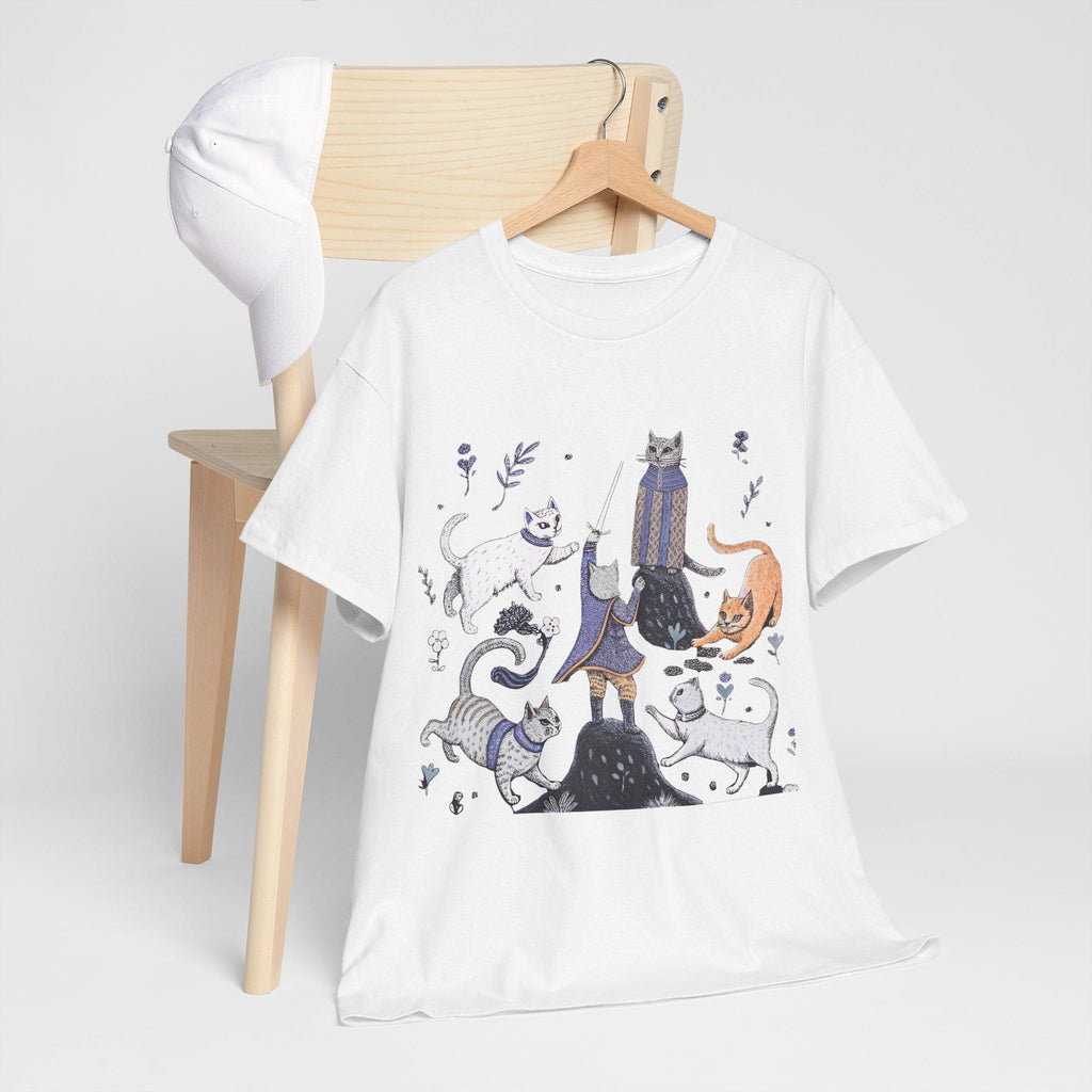 Castlecore Medieval Cat T-Shirt: Mythical Kingdom Unisex Tee