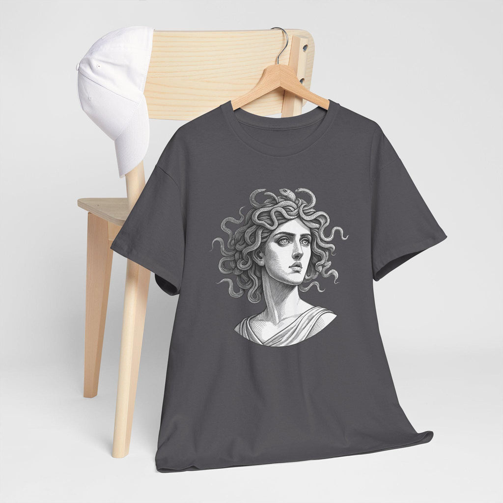 Medusa Graphic Tee: Hand-Drawn Gothic Fantasy Unisex Shirt