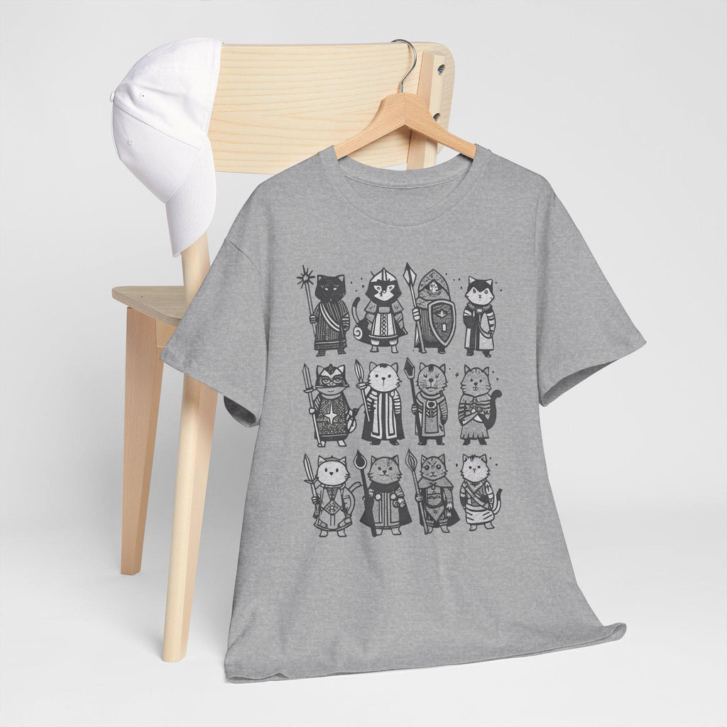 Medieval Cats T-Shirt: Fantasy Renaissance Cat Lover Tee