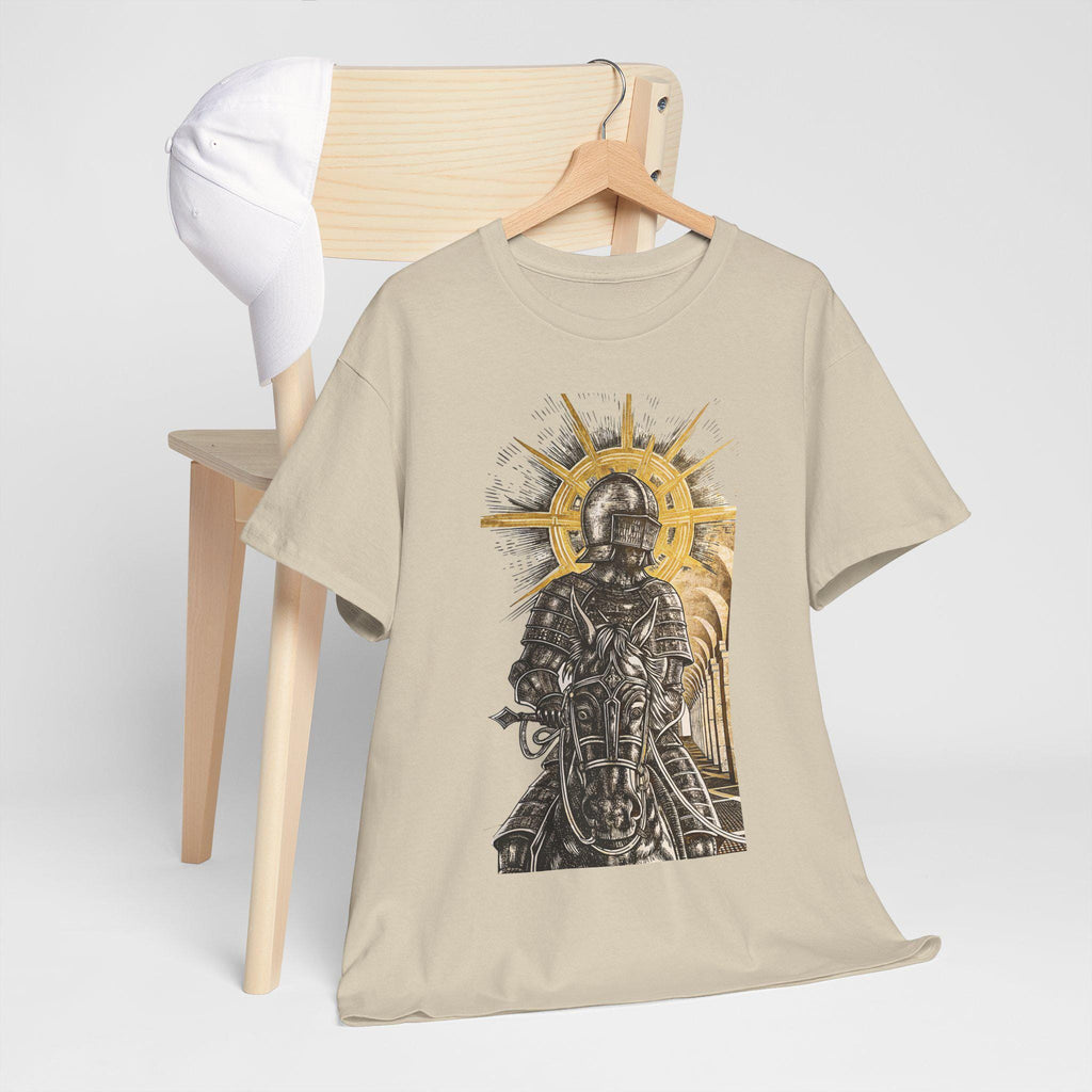 Castlecore Sun Knight Graphic Tee: Medieval Fantasy T-Shirt