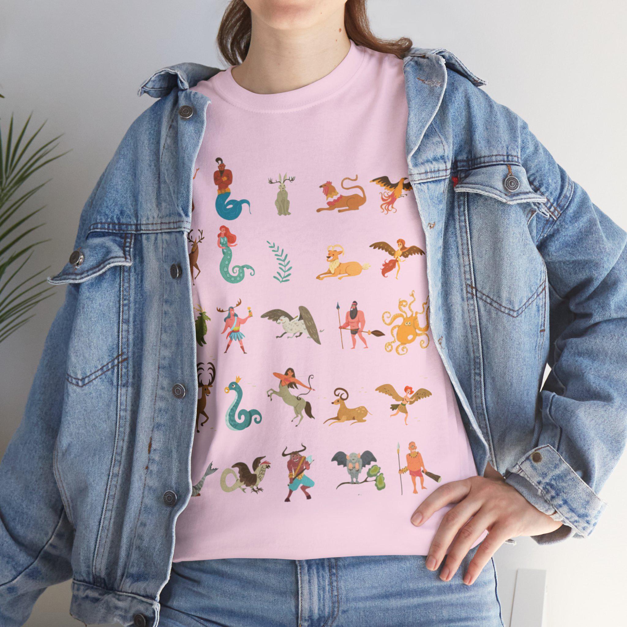 Mythical Creatures T-Shirt: Fantasy Castlecore Graphic Tee