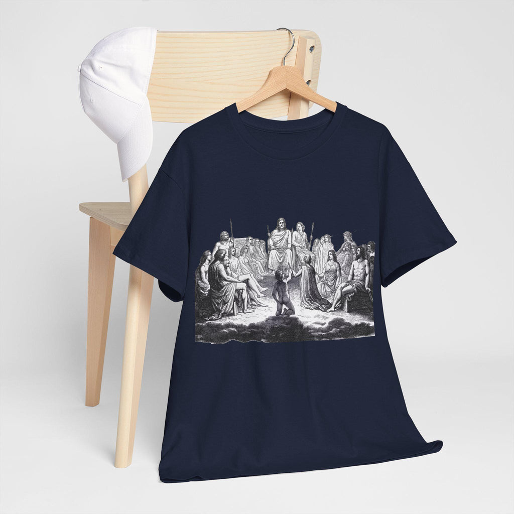 Greek Gods Graphic Tee: Hand-Drawn Mythology Unisex T-Shirt