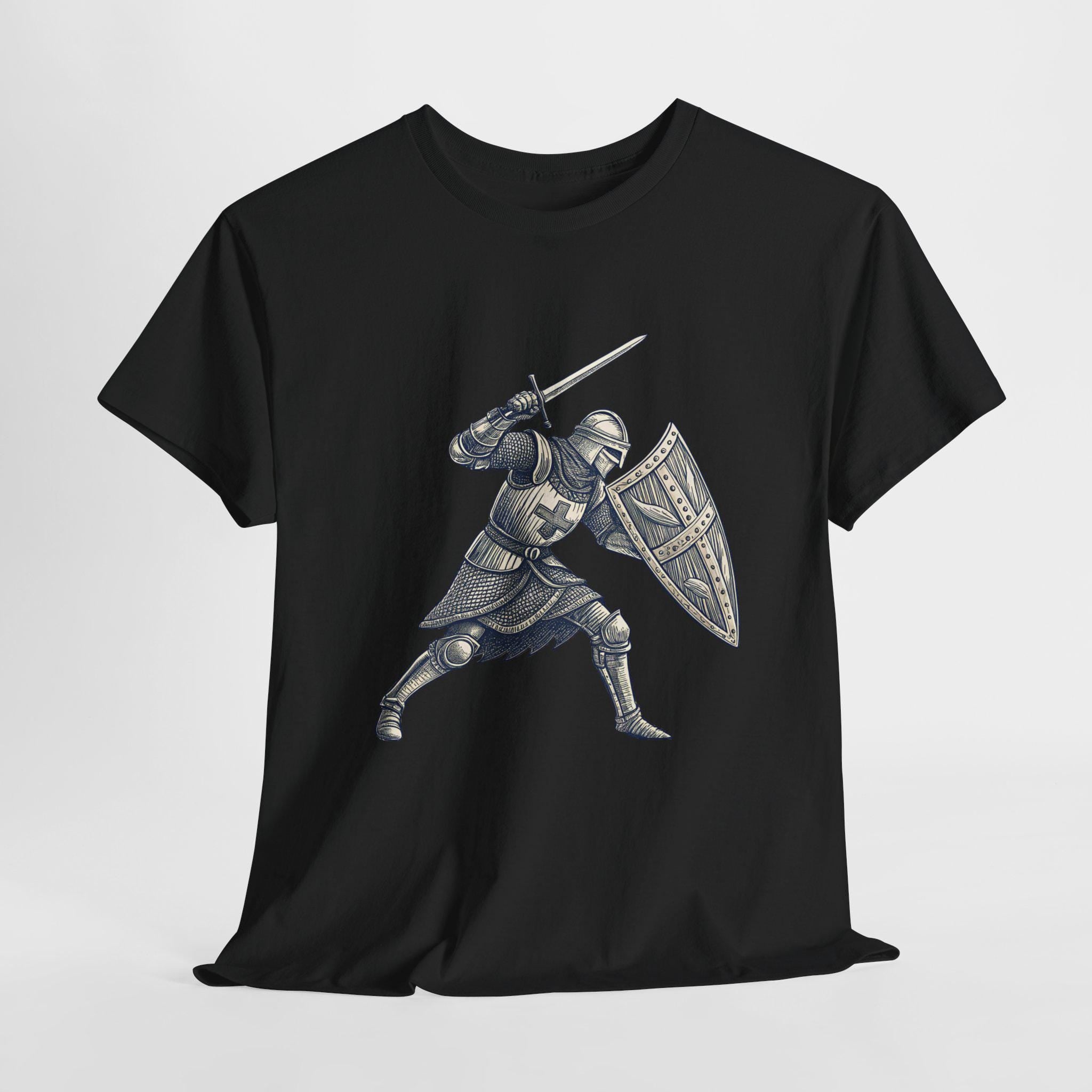 Royal Knight Graphic Tee: Medieval Armor, Renaissance Costume