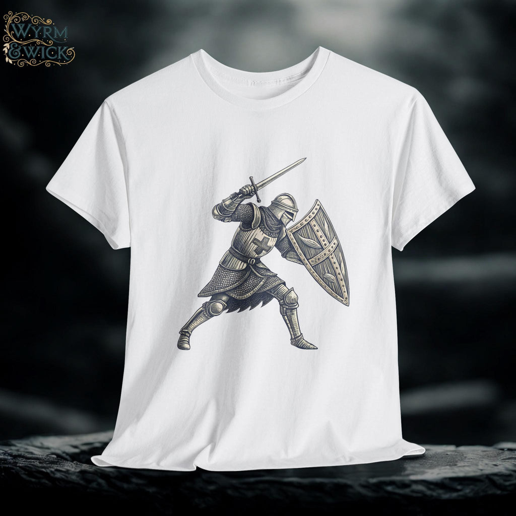 Royal Knight Graphic Tee: Medieval Armor, Renaissance Costume