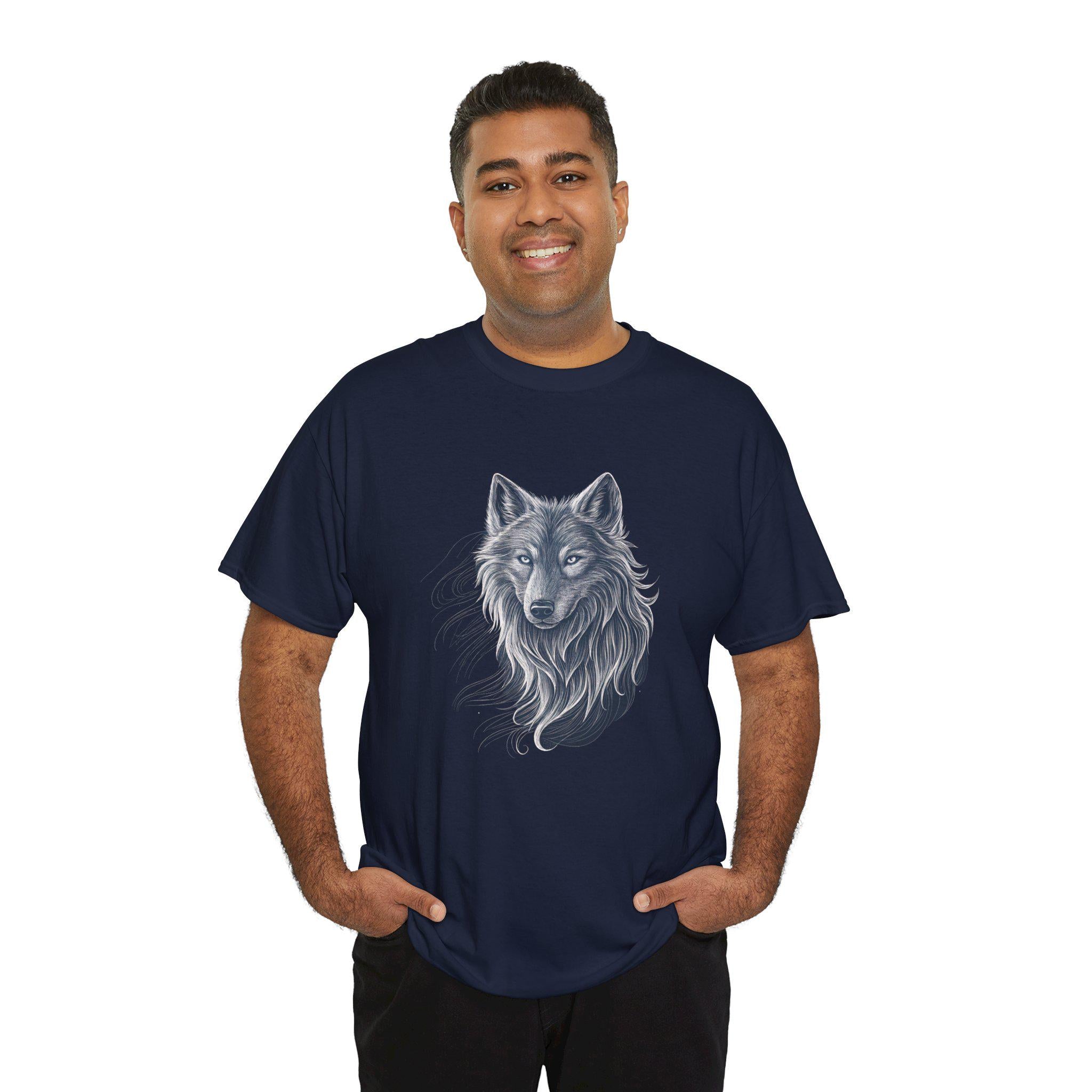 Ethereal Wolf Graphic Tee: Gothic Fantasy Unisex T-Shirt