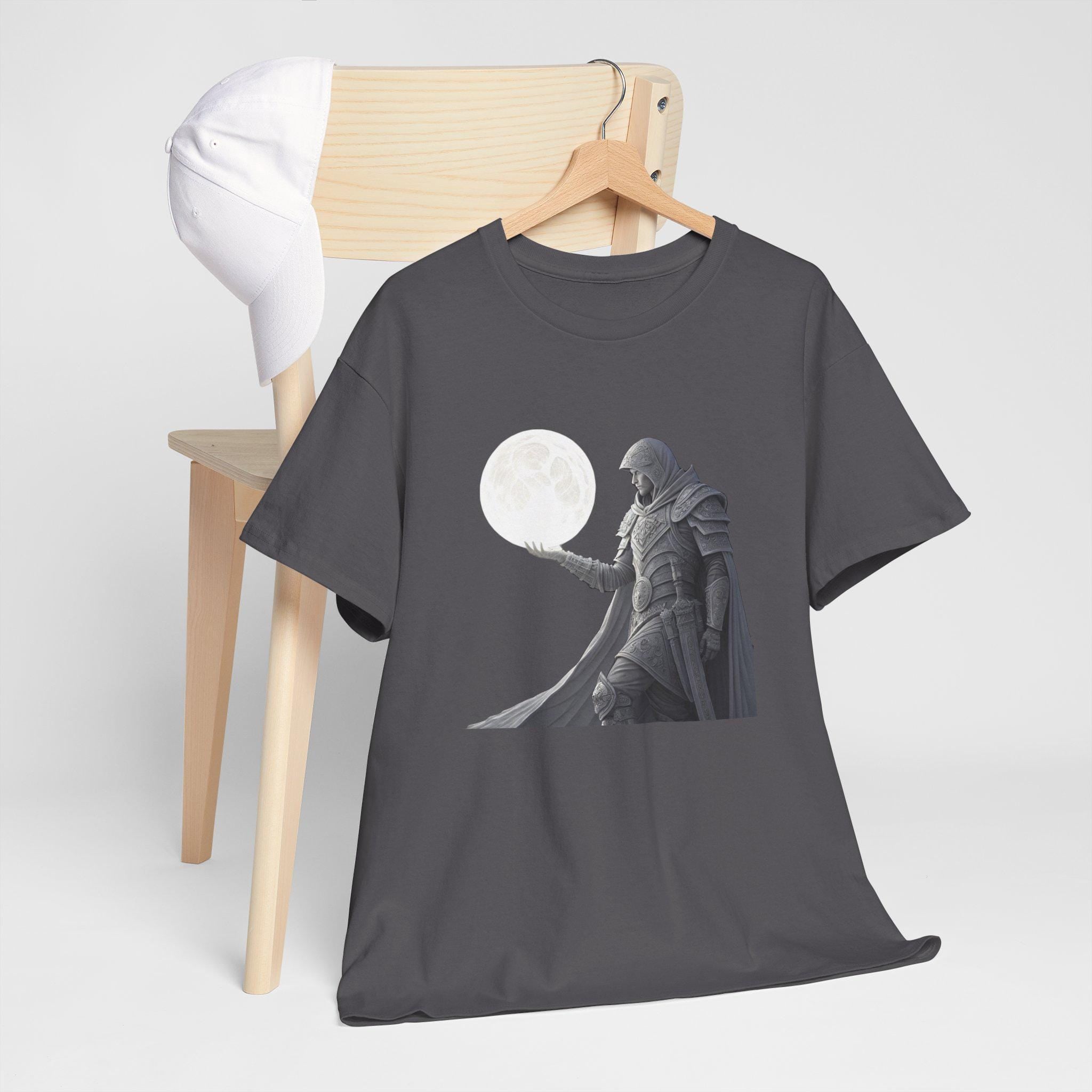 Medieval Knight Moon Graphic Tee: Fantasy Ren Faire T-Shirt