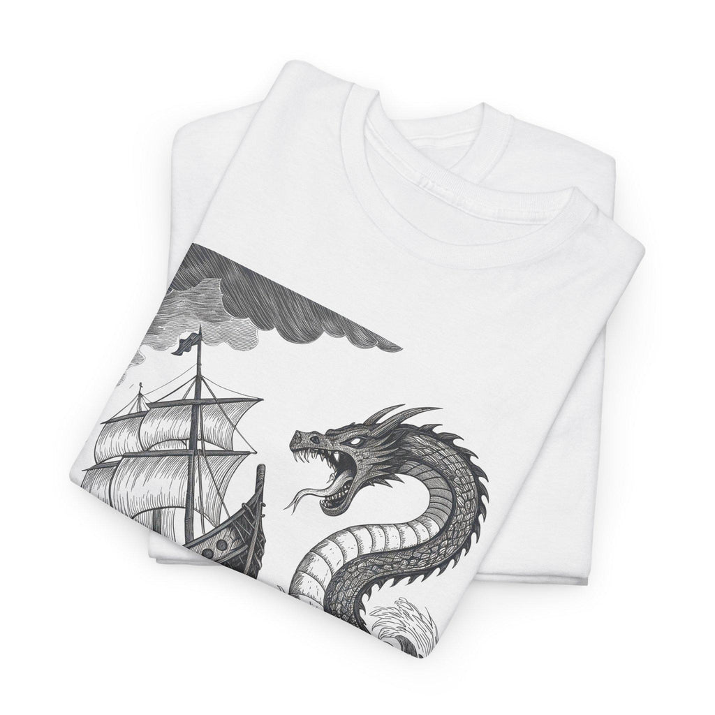 Sea Serpent Graphic Tee: Mythical Ocean Adventure Shirt