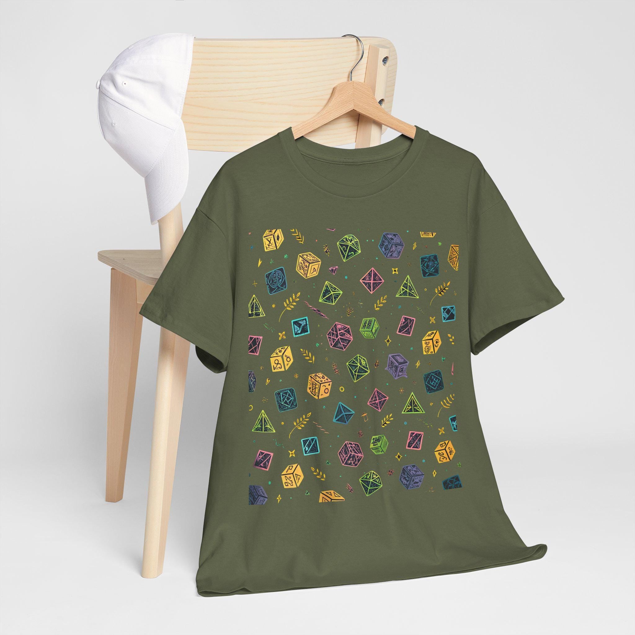 DnD Dice Graphic Tee: Unisex Gamer T-Shirt
