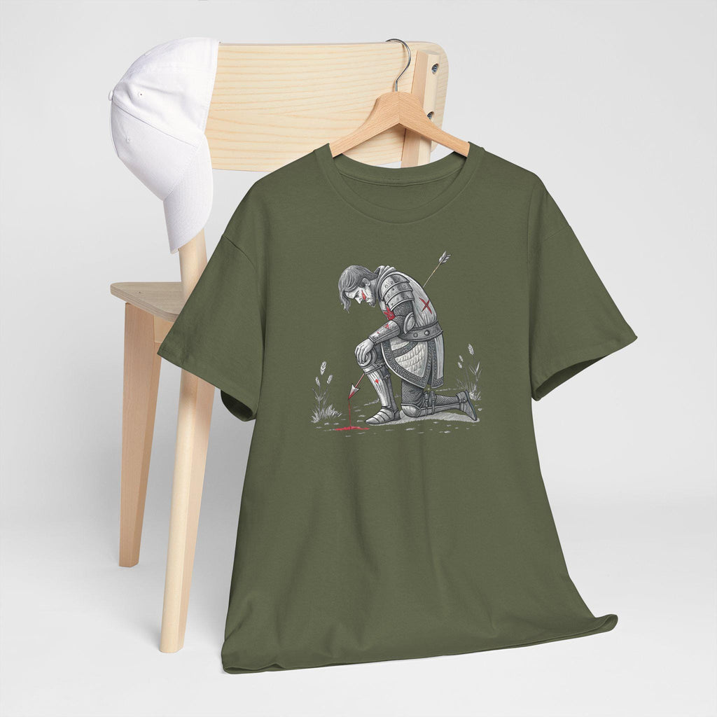 Fantasy Knight Arrow Tee: Medieval Graphic T-Shirt