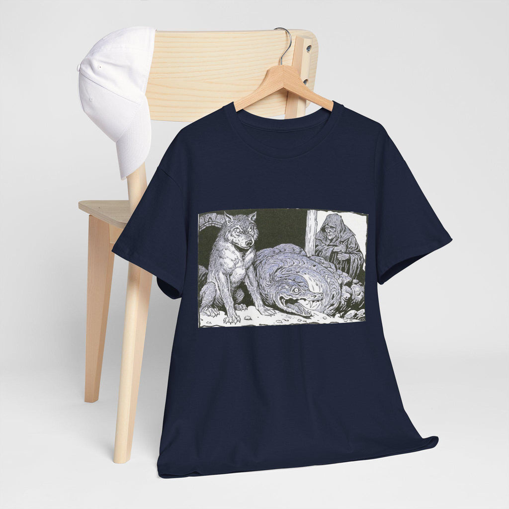 Hel Norse Mythology Graphic Tee: Hand-Drawn Giantess T-Shirt