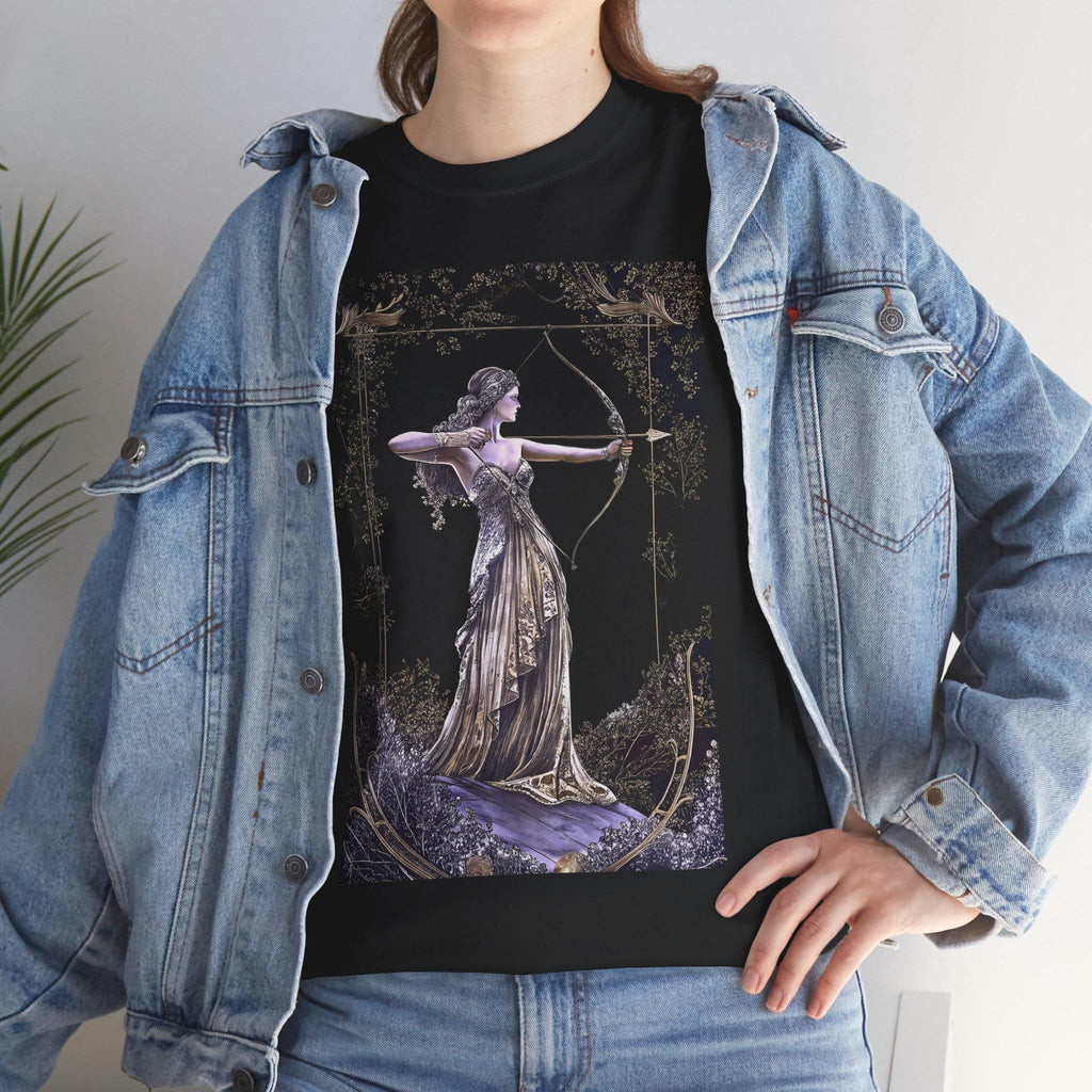 Artemis Goddess Graphic Tee: Greek Mythology Shirt, Hunting Lover Gift