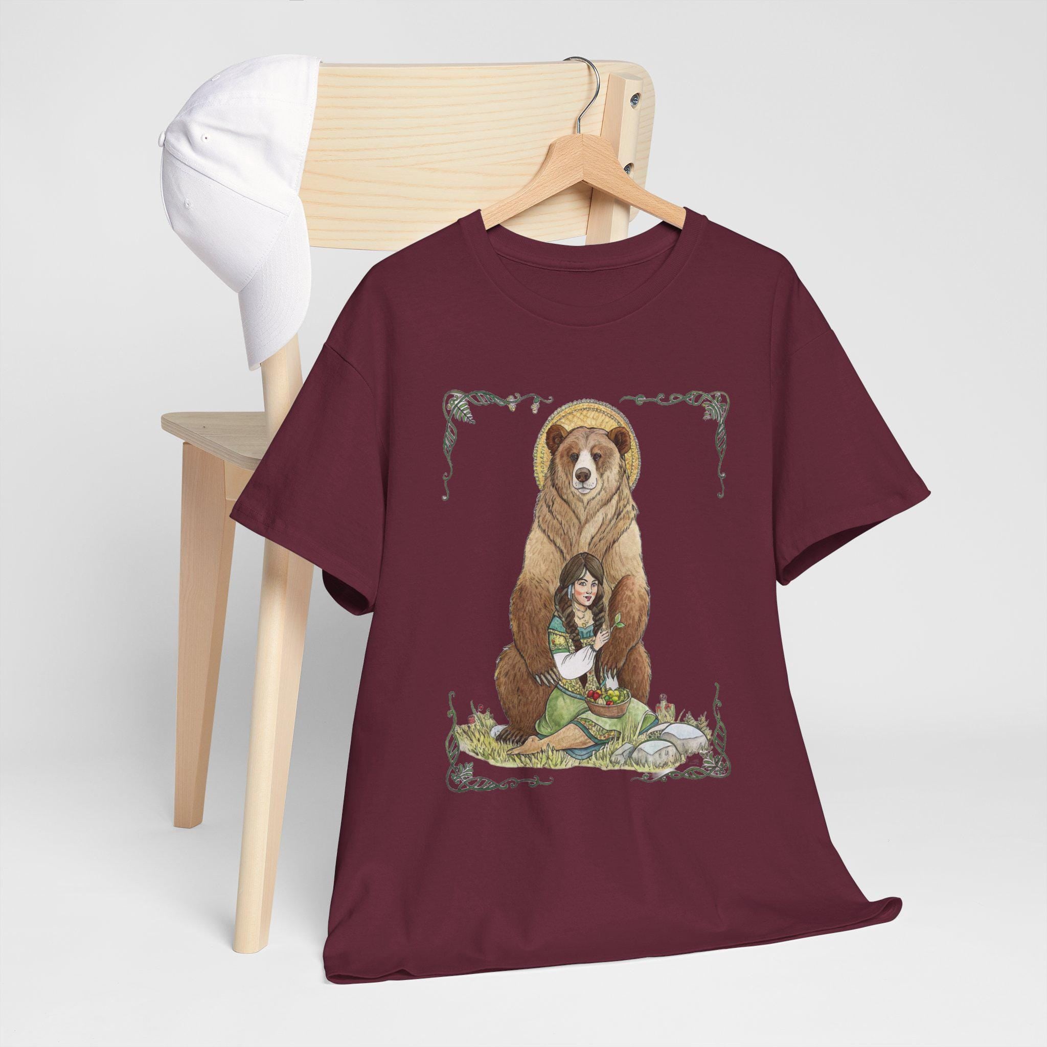 Artio Bear Goddess T-Shirt: Mythical Fantasy Graphic Tee