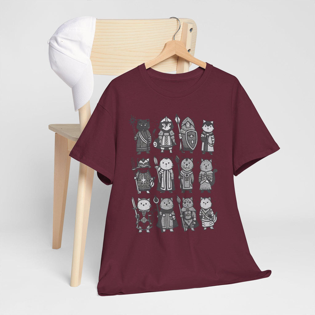 Medieval Cats T-Shirt: Fantasy Renaissance Cat Lover Tee