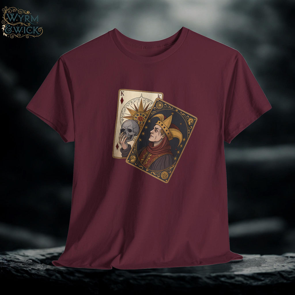 Jester Tarot Graphic Tee: Castlecore Medieval Fantasy Shirt