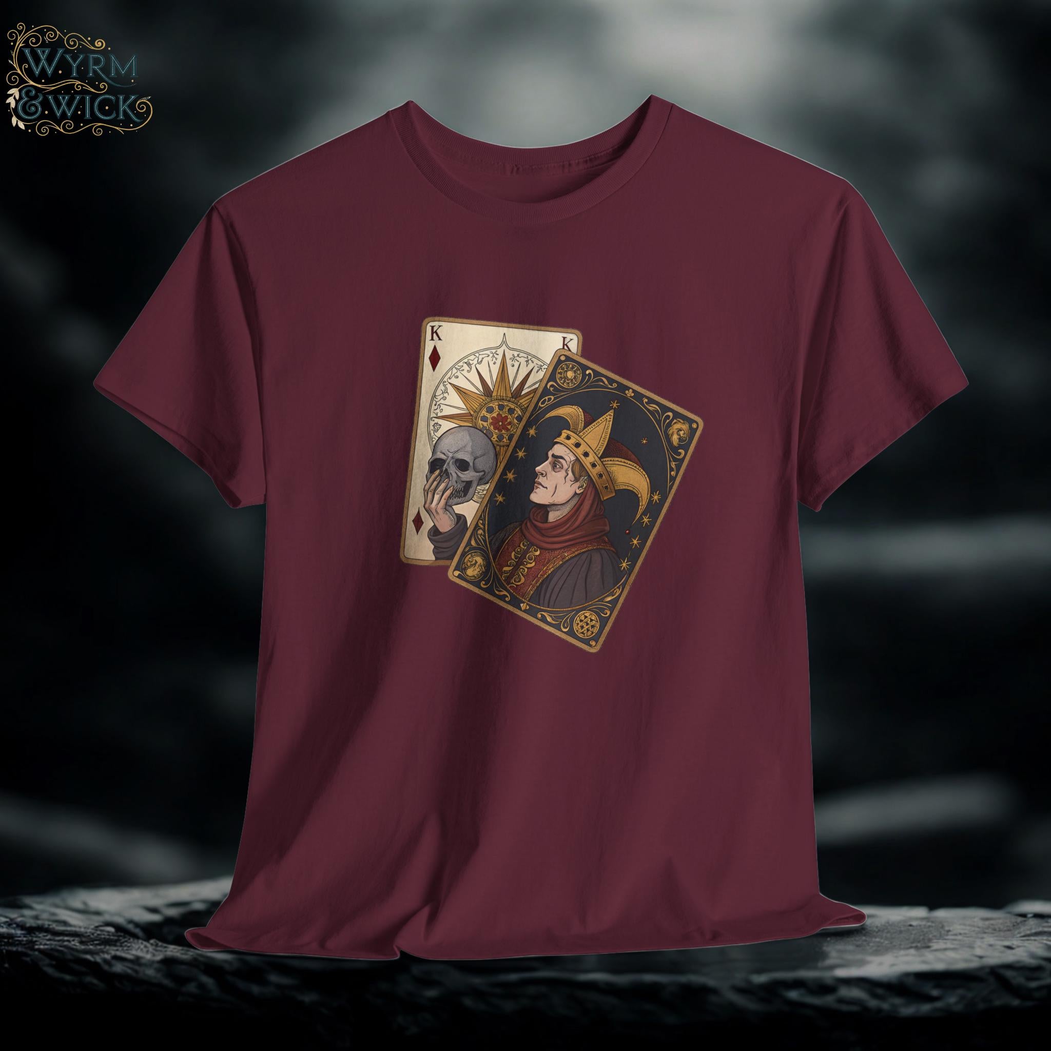Jester Tarot Graphic Tee: Castlecore Medieval Fantasy Shirt